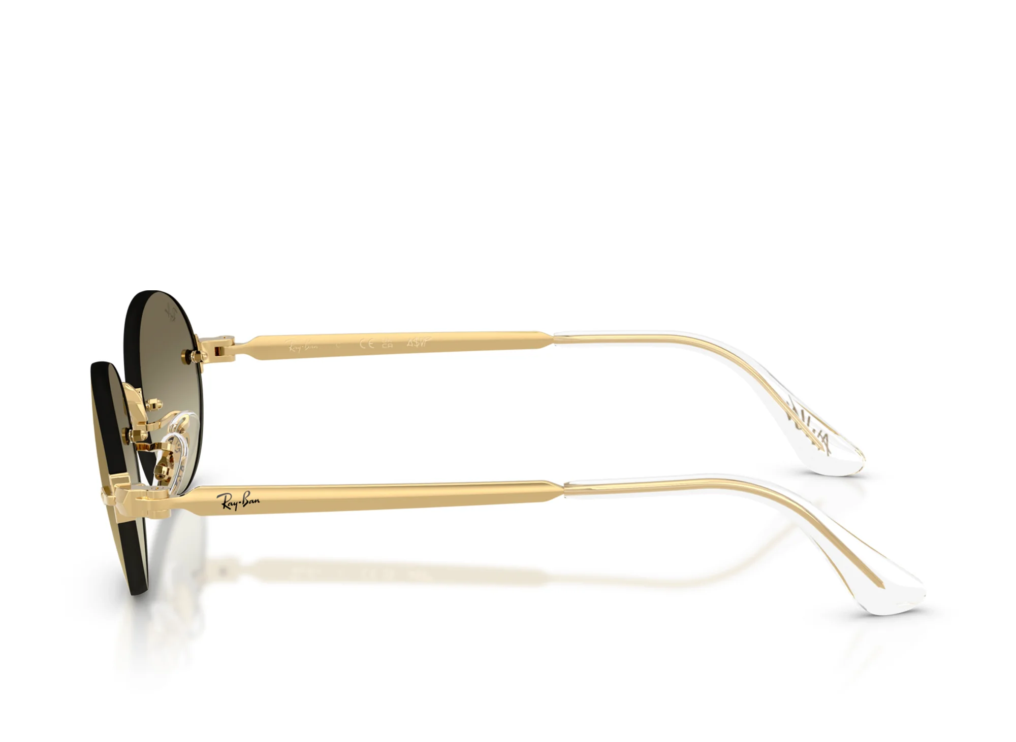 Ray Ban x A$ap Rocky Arista Frame with Brown Mirror Gold Gradient Lenses - Image 4