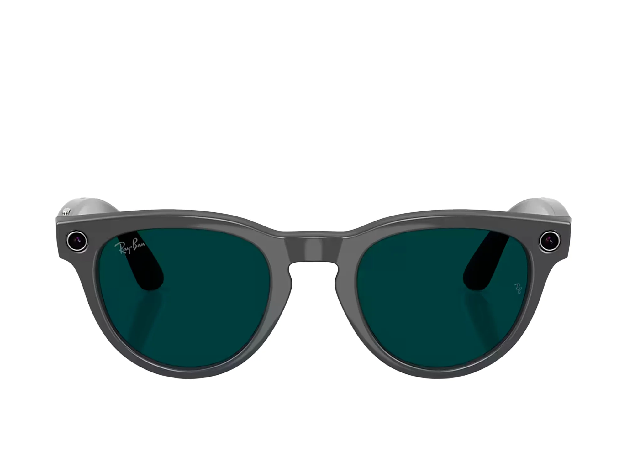 Ray-Ban Meta Headliner (Gen 2) Sunglasses in Shiny Asteroid Grey w/ Transitions Emerald Lenses - Image 3