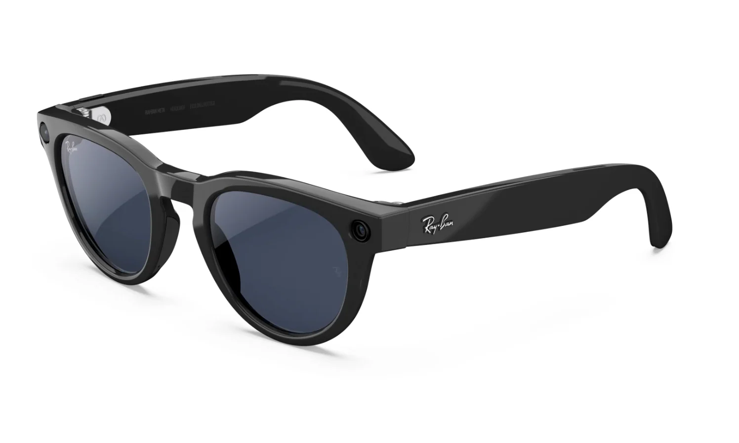 Ray-Ban Meta Headliner (Gen 2) Sunglasses in Shiny Black w/ Transitions Sapphire Lenses - Image 2