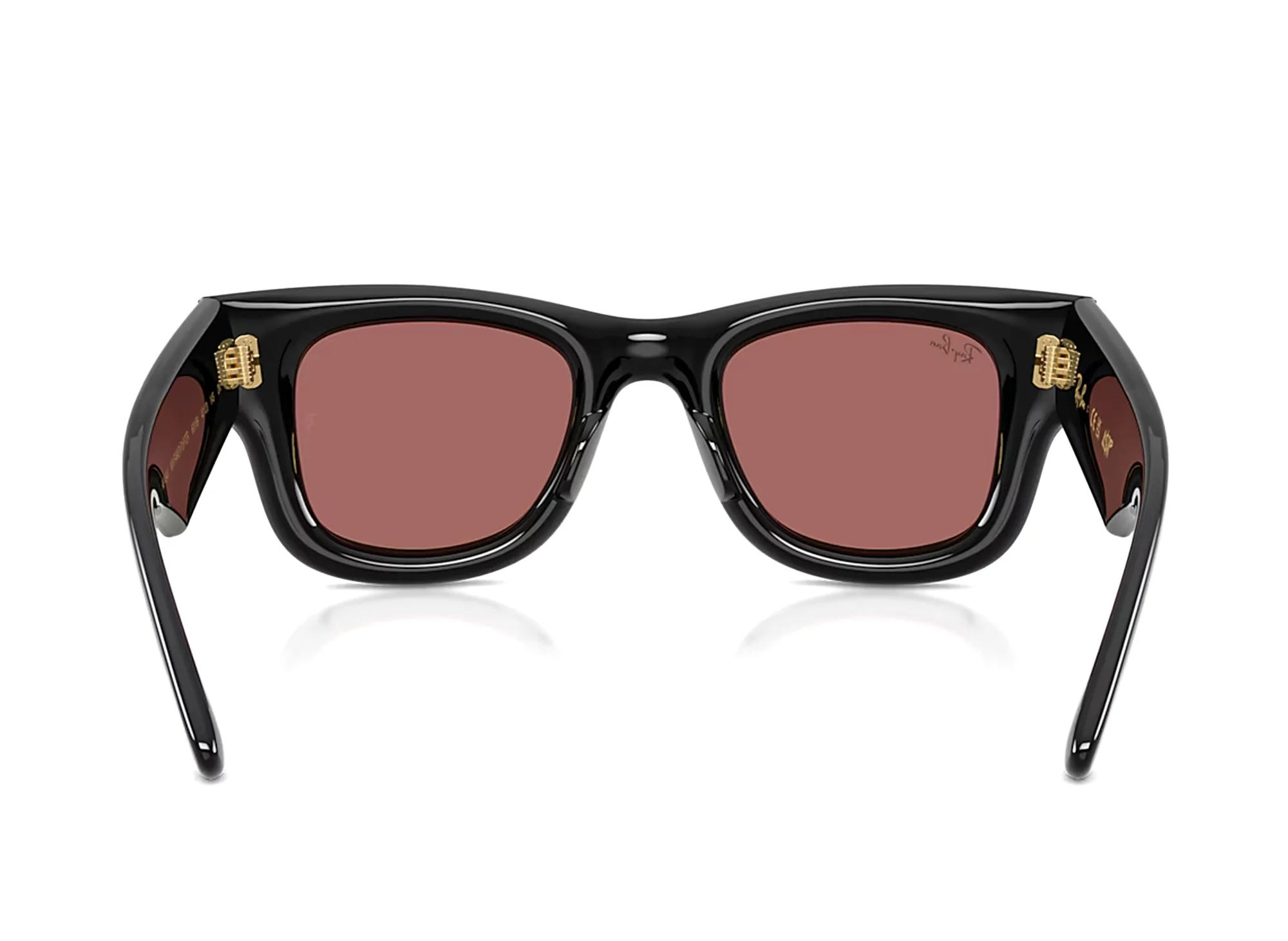 Ray Ban Wayfarer Puffer Black with Dark Violet - Image 3