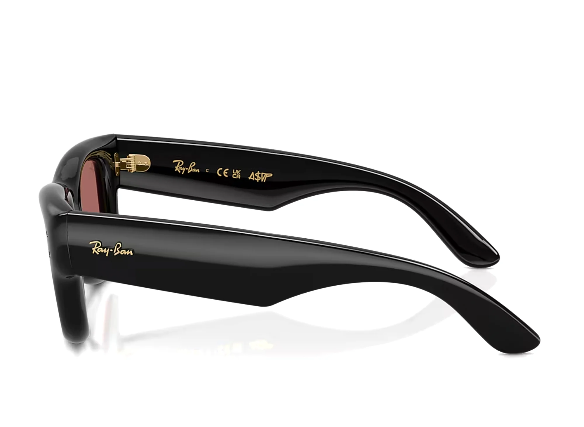 Ray Ban Wayfarer Puffer Black with Dark Violet - Image 4