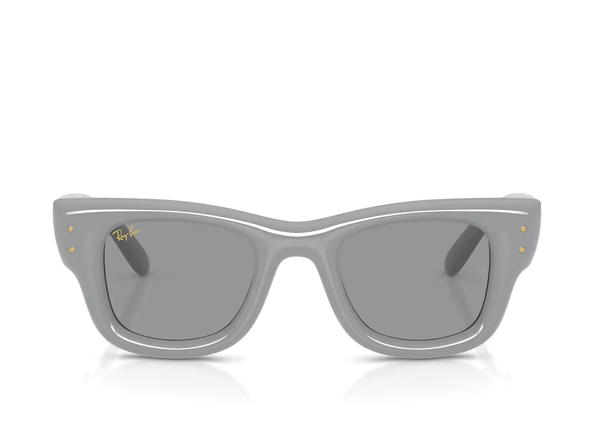 Ray Ban Wayfarer Puffer Solid Grey with Grey Lenses - Image 2