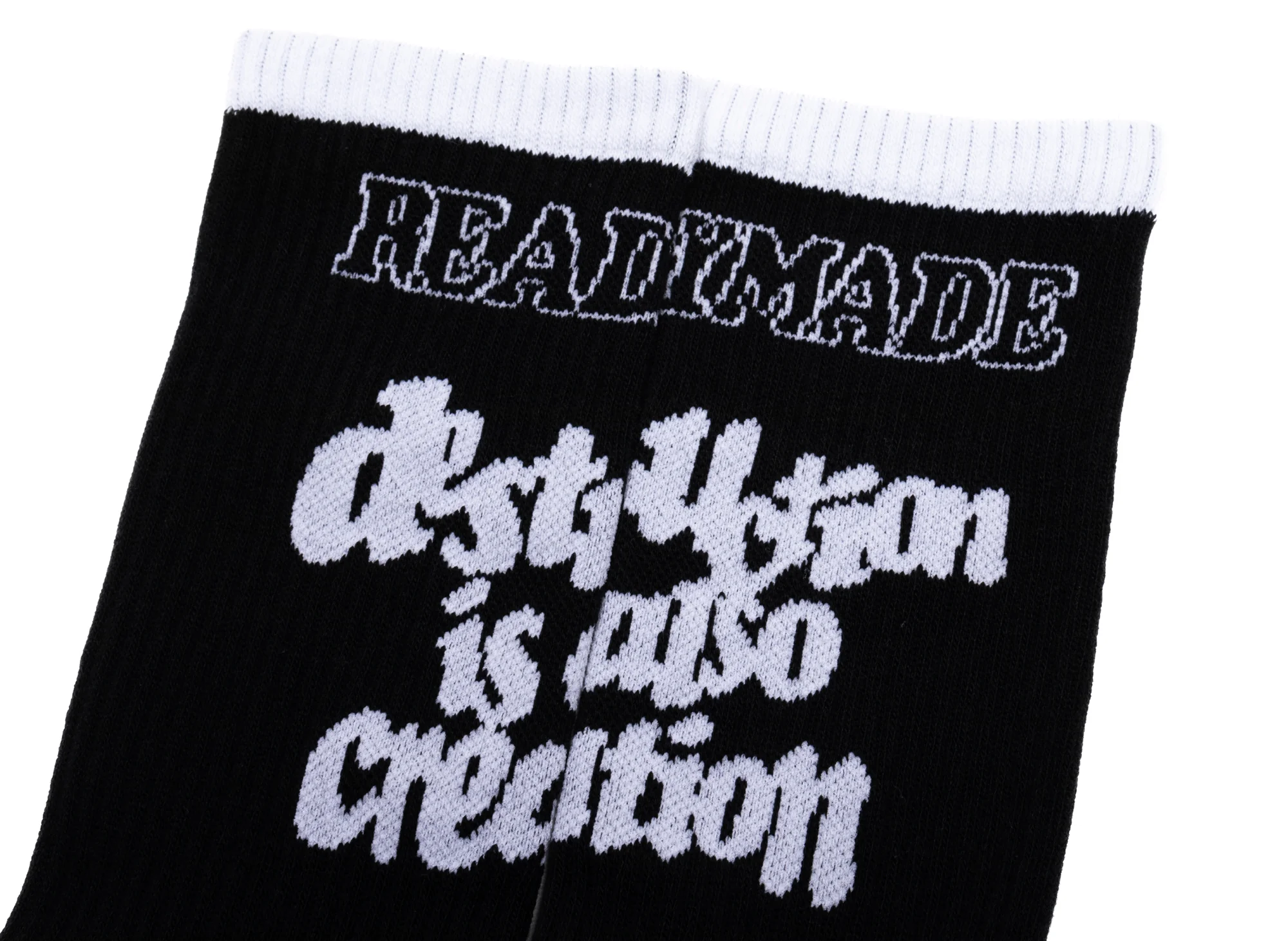 Readymade Destruction Socks in Black - Image 3