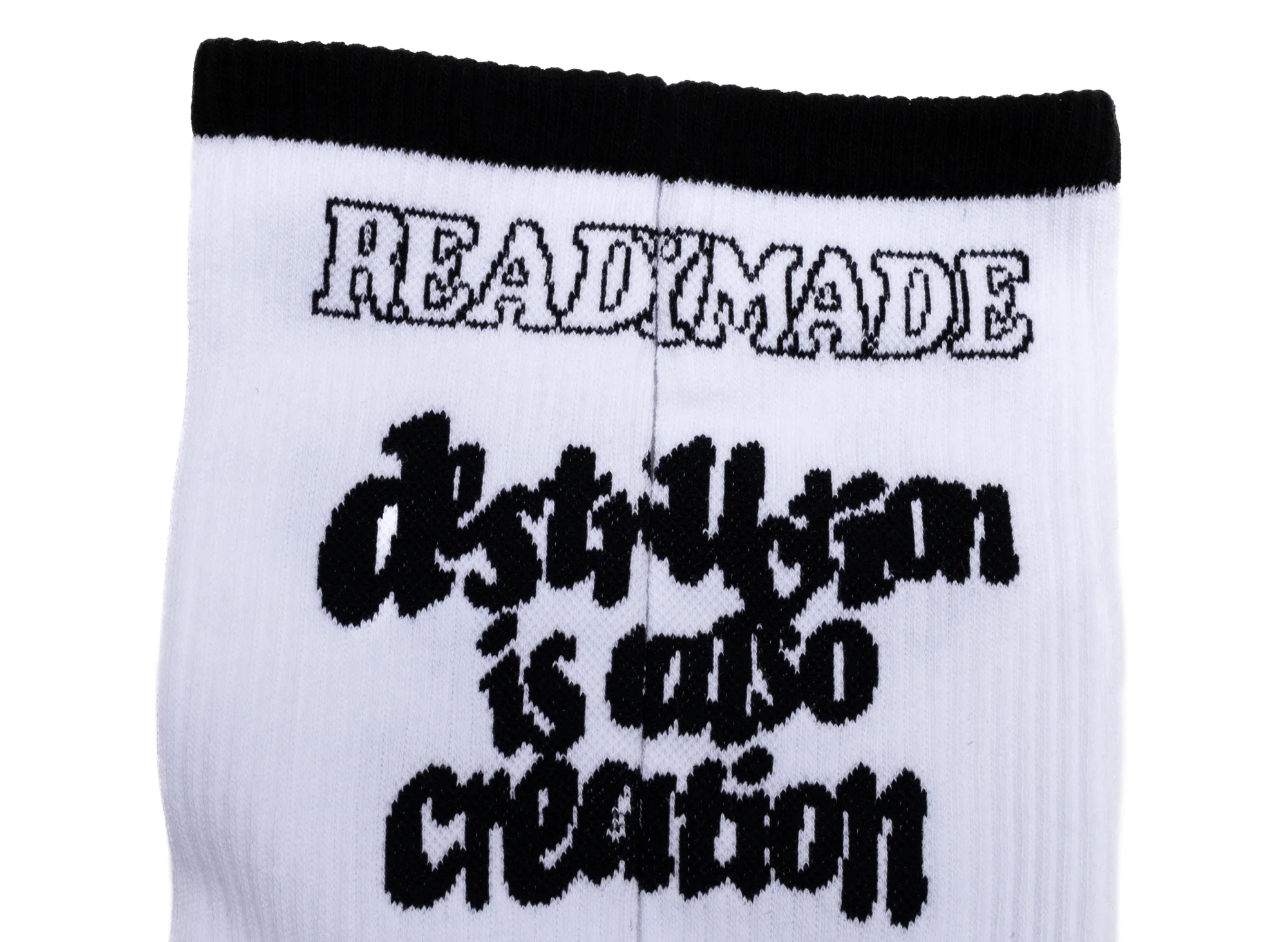 Readymade Destruction Socks in White - Image 3
