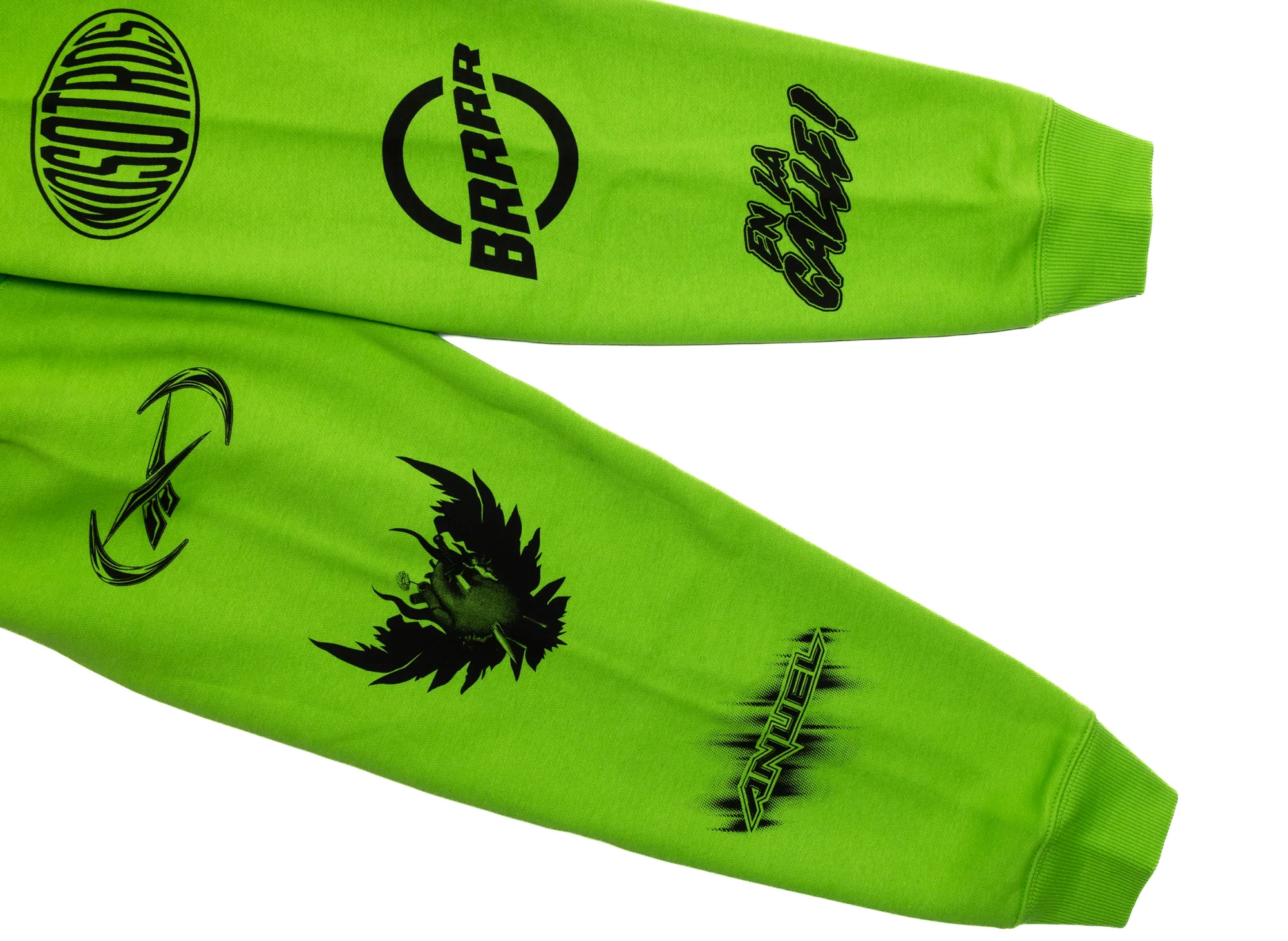 Reebok x ANUEL AA Hoodie in Lime - Image 2