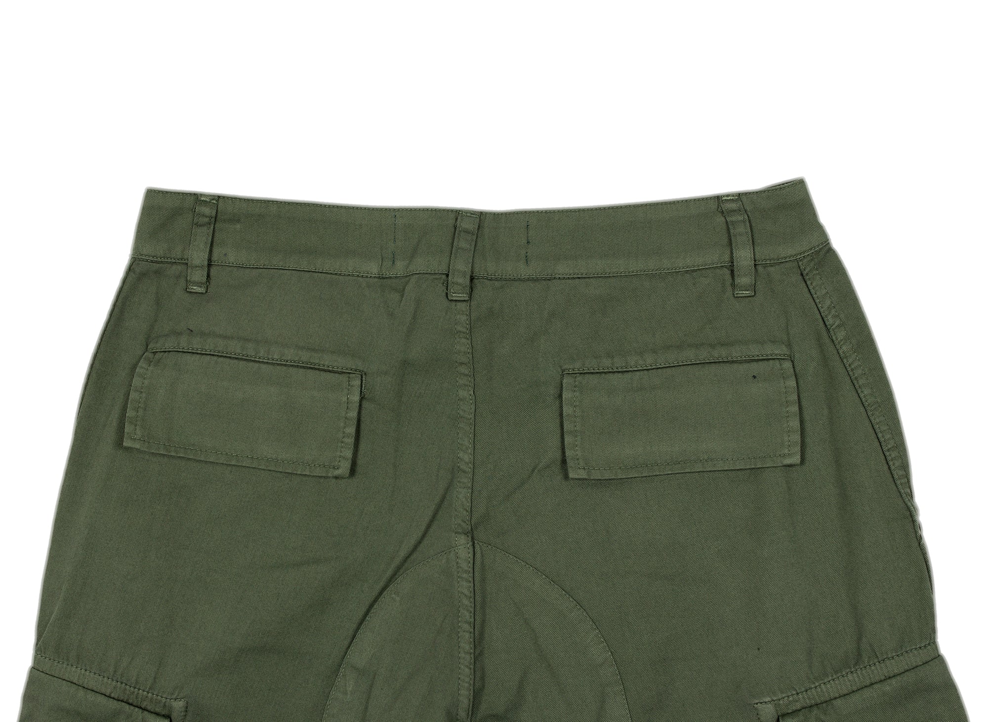 Reese Cooper Lightweight Cotton Cargo Pants in Forest Green - Image 2