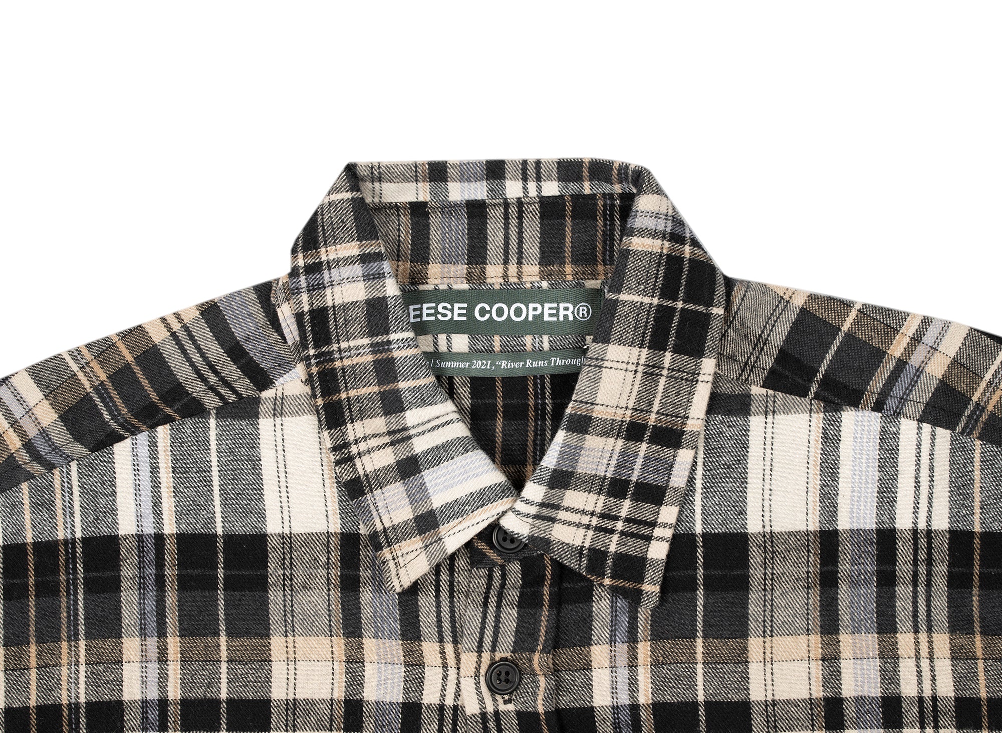 Reese Cooper Oversized Lightweight Flannel Shirt - Image 2