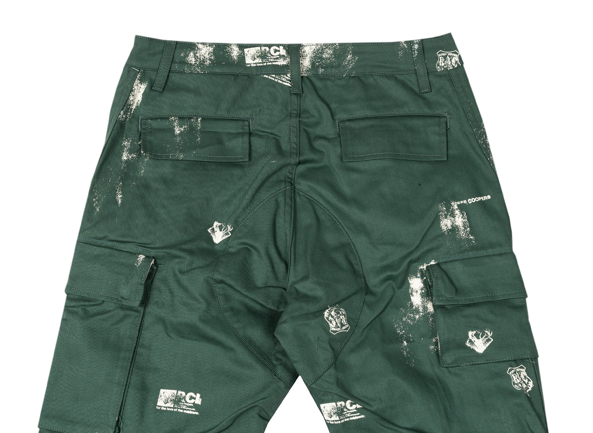 Reese Cooper Stamp Print Cotton Canvas Cargo Trousers - Image 2