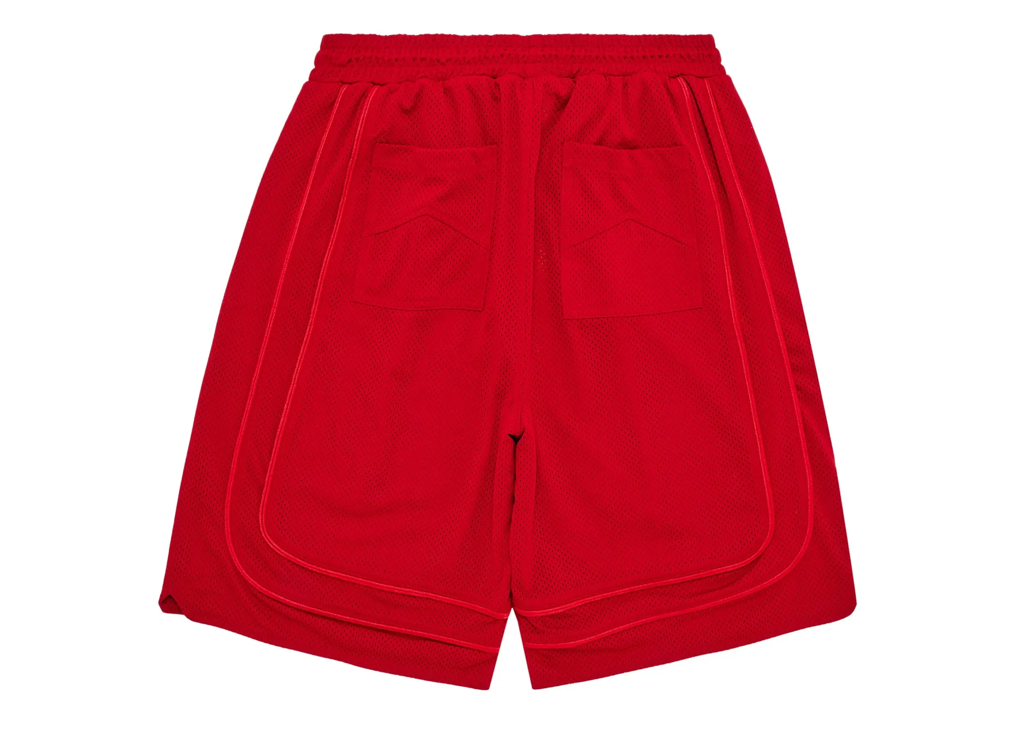 Rhude Baggy Mesh Collegiate Logo Shorts - Image 2