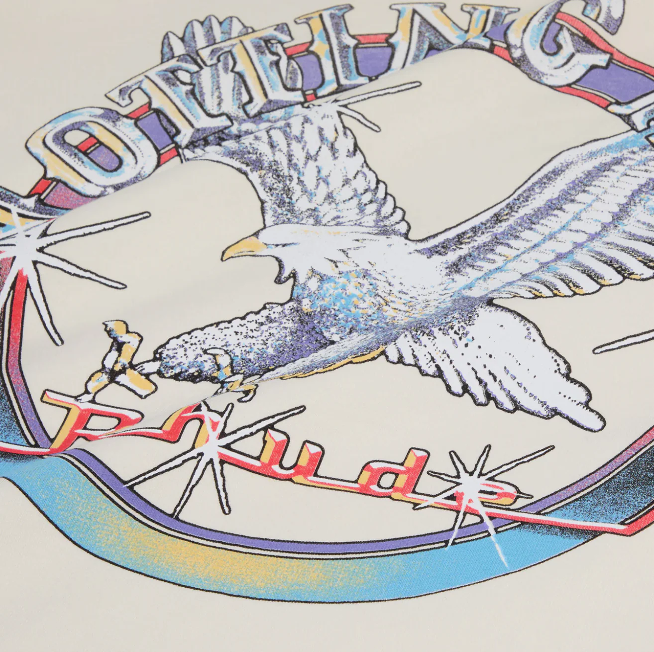 Rhude Notting Hill Eagle Tee in Vintage White - Image 2
