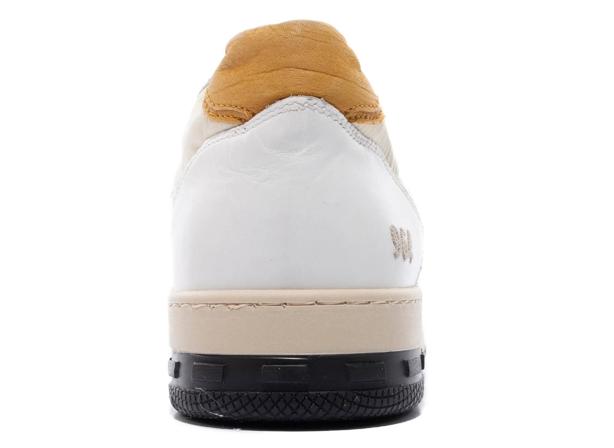 Rhude Racing Sneaker in White / Mustard / Beige - Image 2