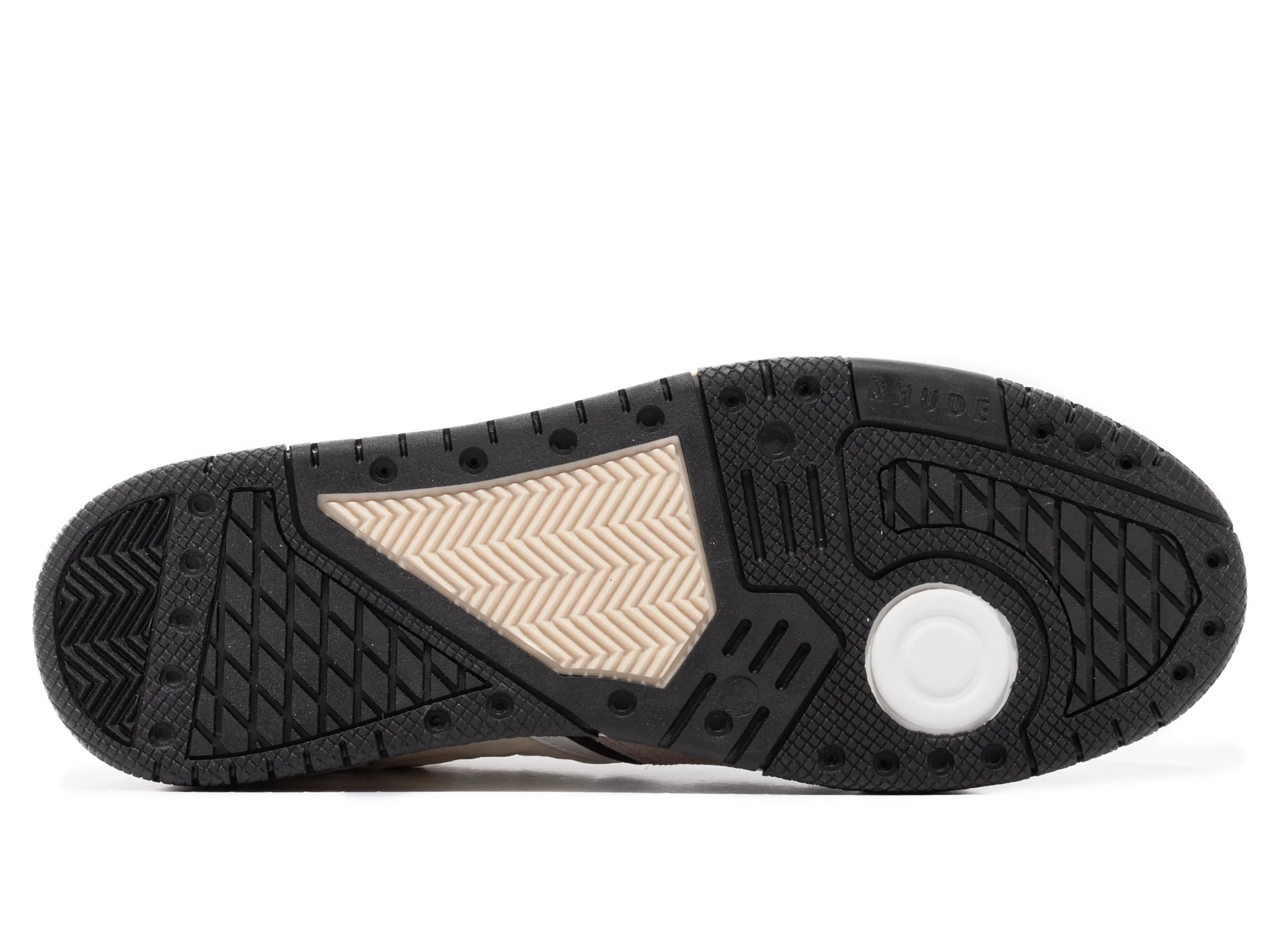Rhude Racing Sneaker in White / Maroon / Beige - Image 5