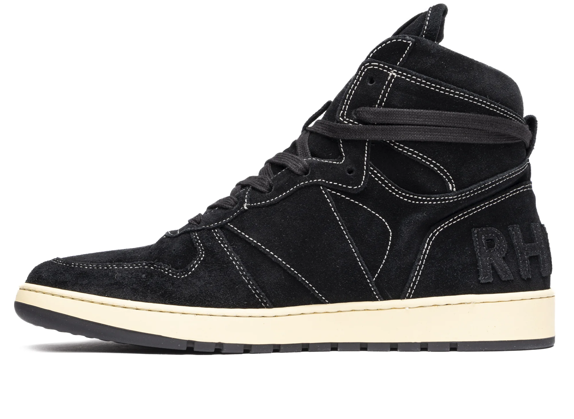 Rhude Rhecess High Black Suede - Image 3