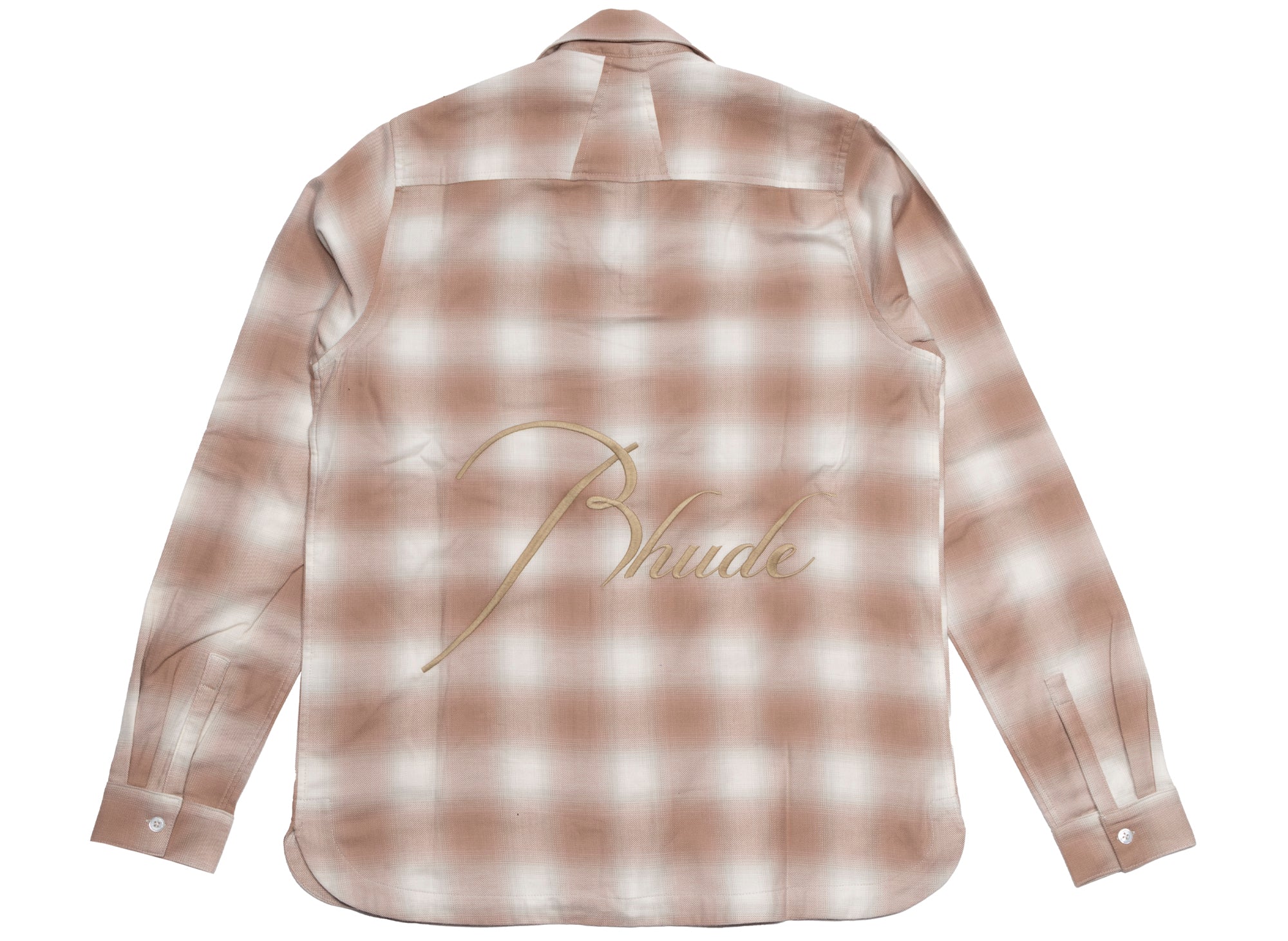 Rhude Sand Plaid Flannel - Image 2
