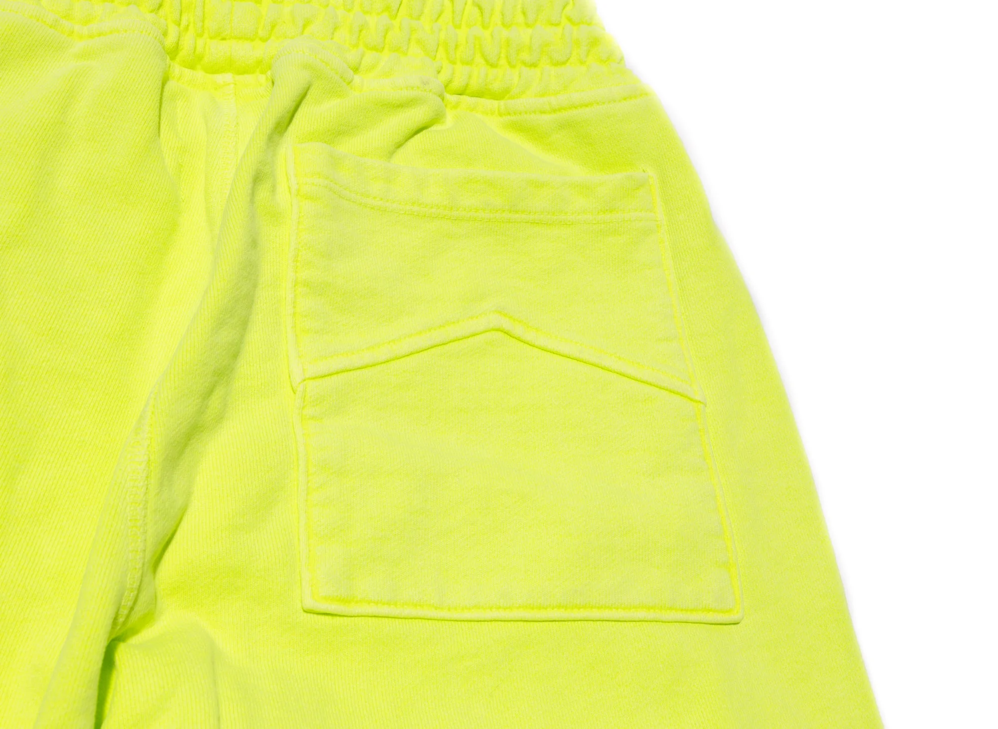 Rhude Terry Sweatpants in Neon Green - Image 3