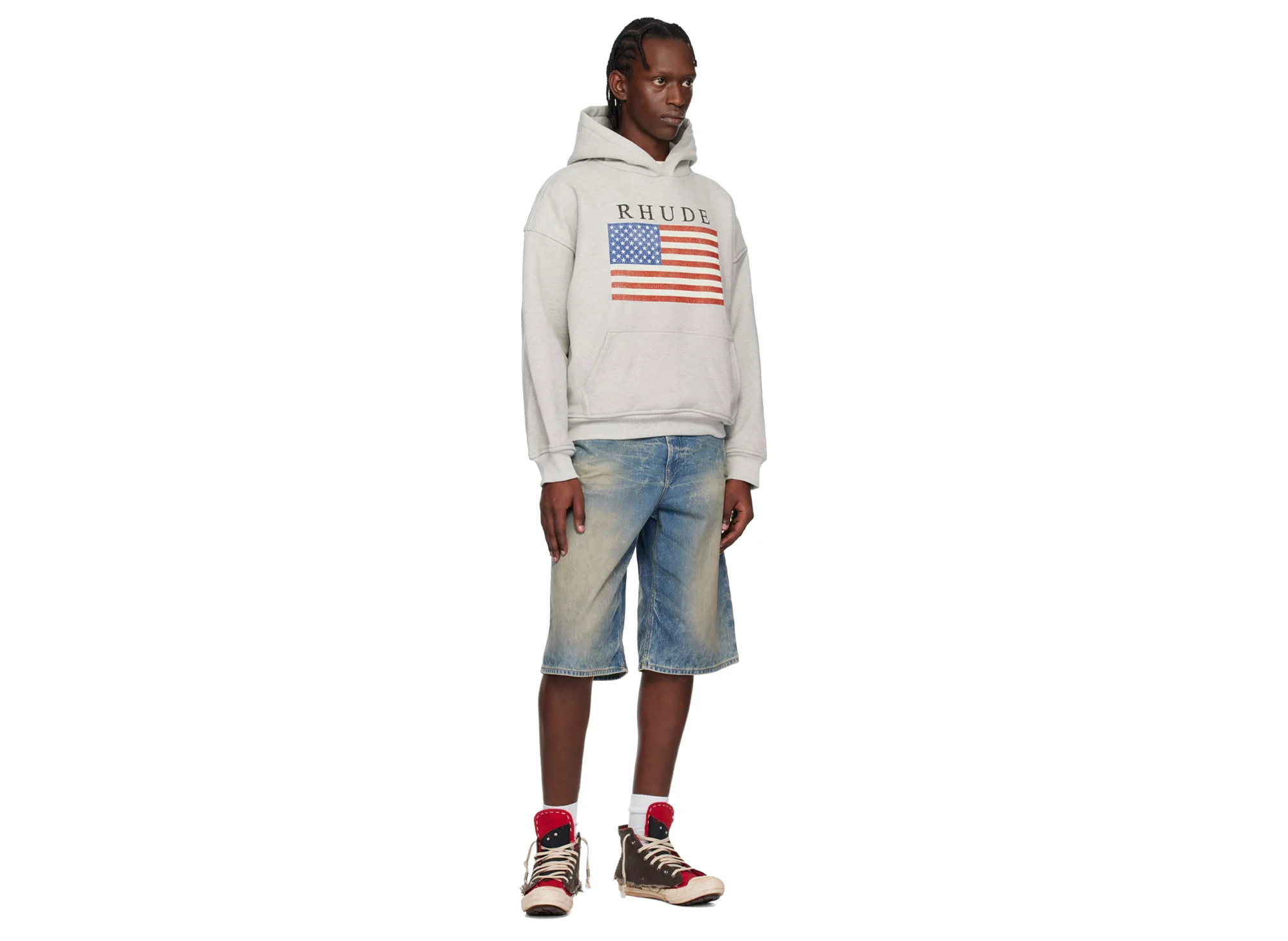 Rhude USA Flag Hoodie - Image 2