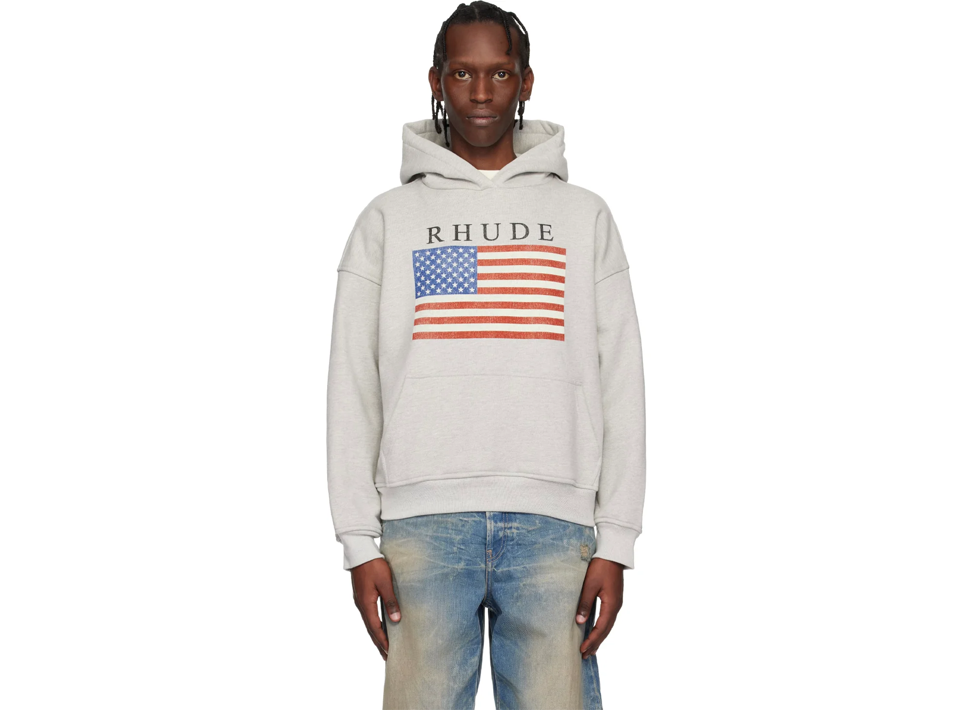 Rhude USA Flag Hoodie - Image 3
