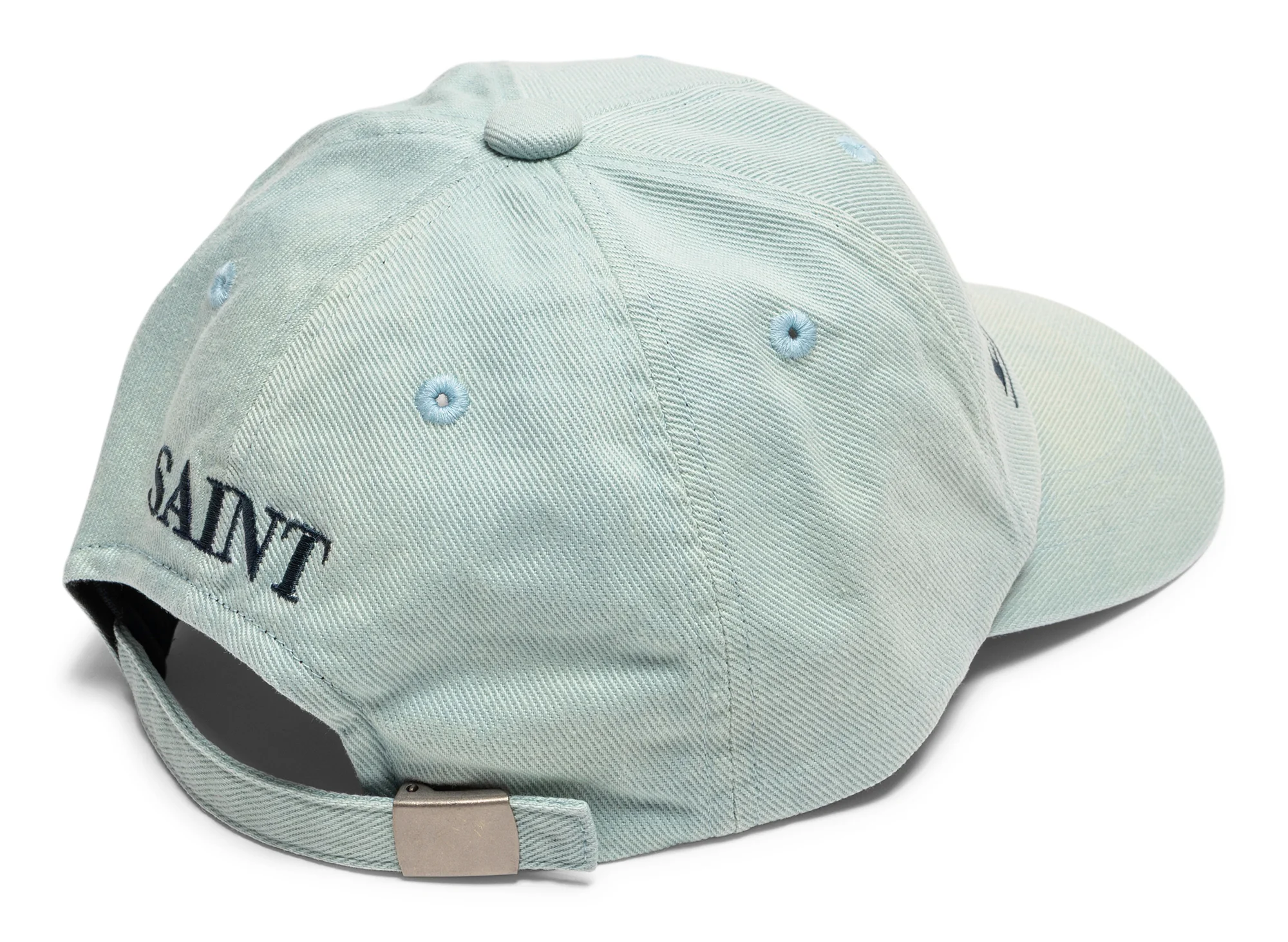 Saint Michael 6 Panel Hat in Blue - Image 2