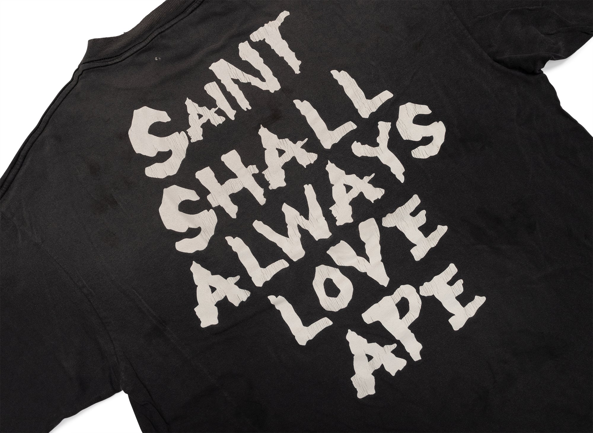 Saint Michael BAPE Tee Always Love in Black - Image 5