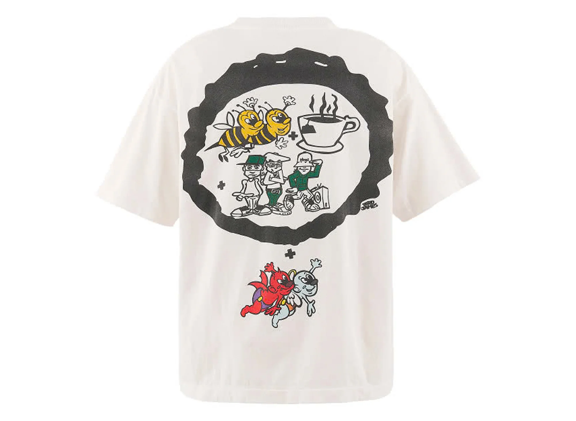 Saint Michael Beastie Boys SS T-Shirt in White - Image 2