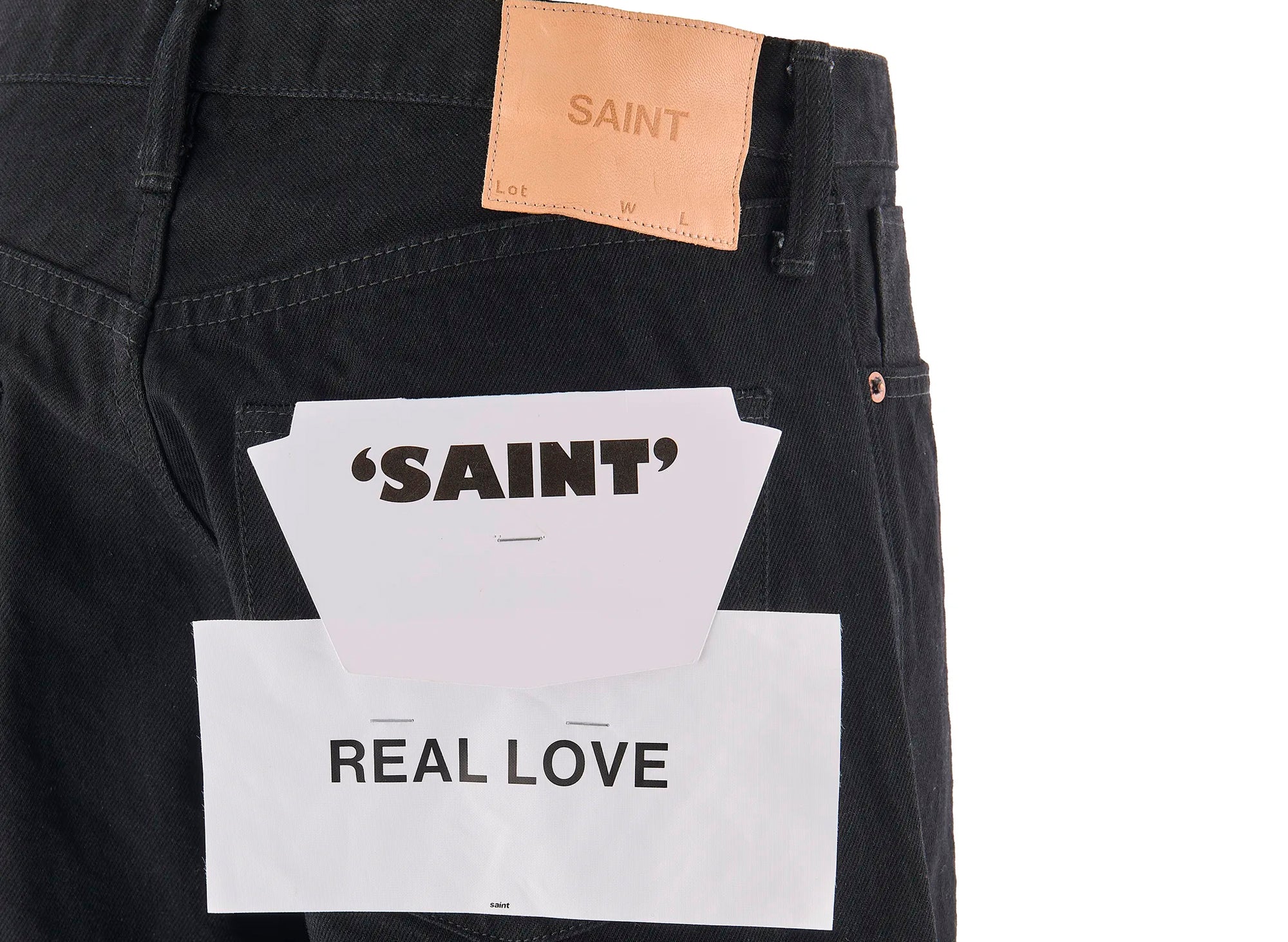 Saint Michael Black Straight Denim Pants - Image 2