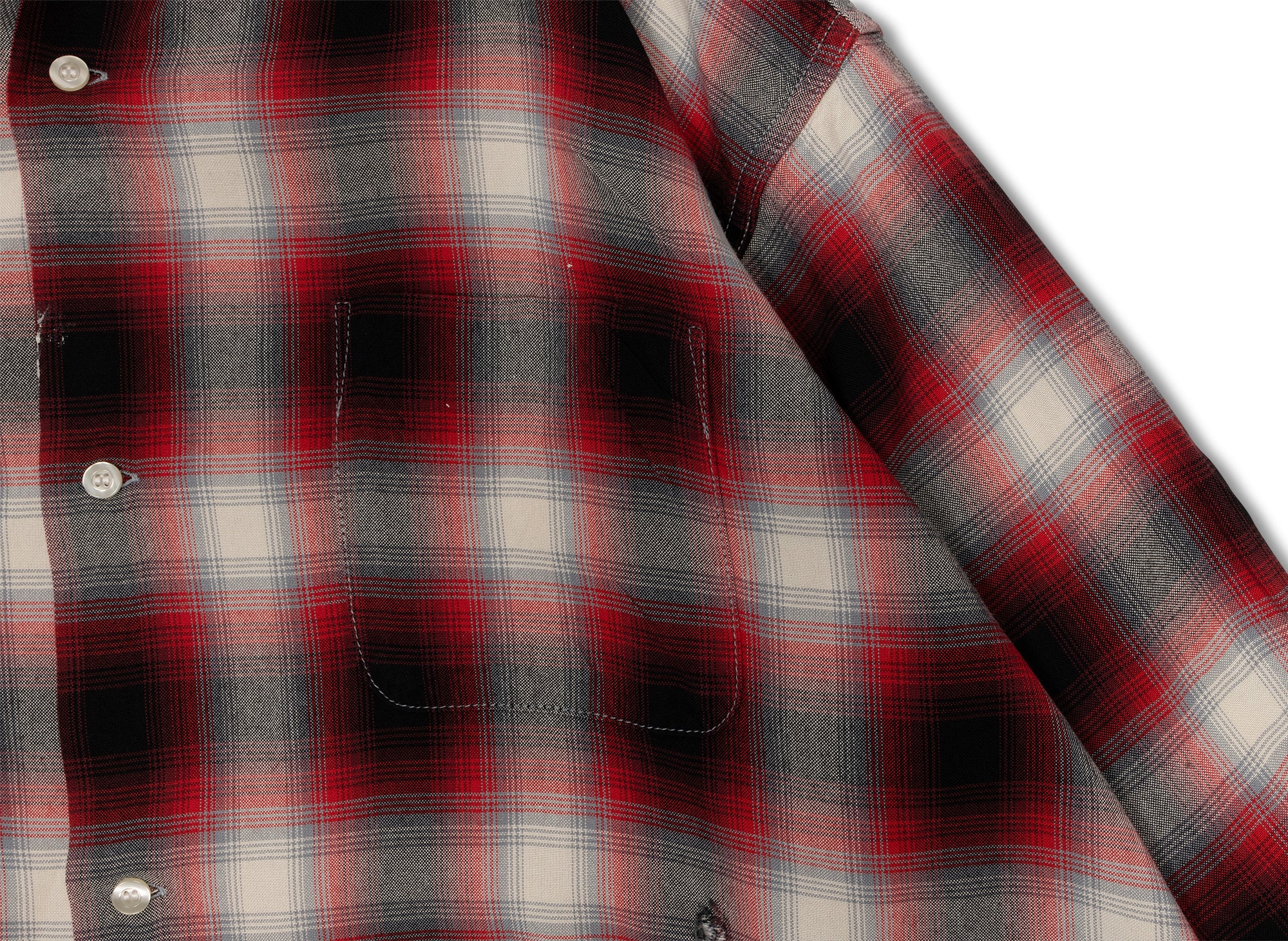 Saint Michael Check Shirt in Red - Image 3