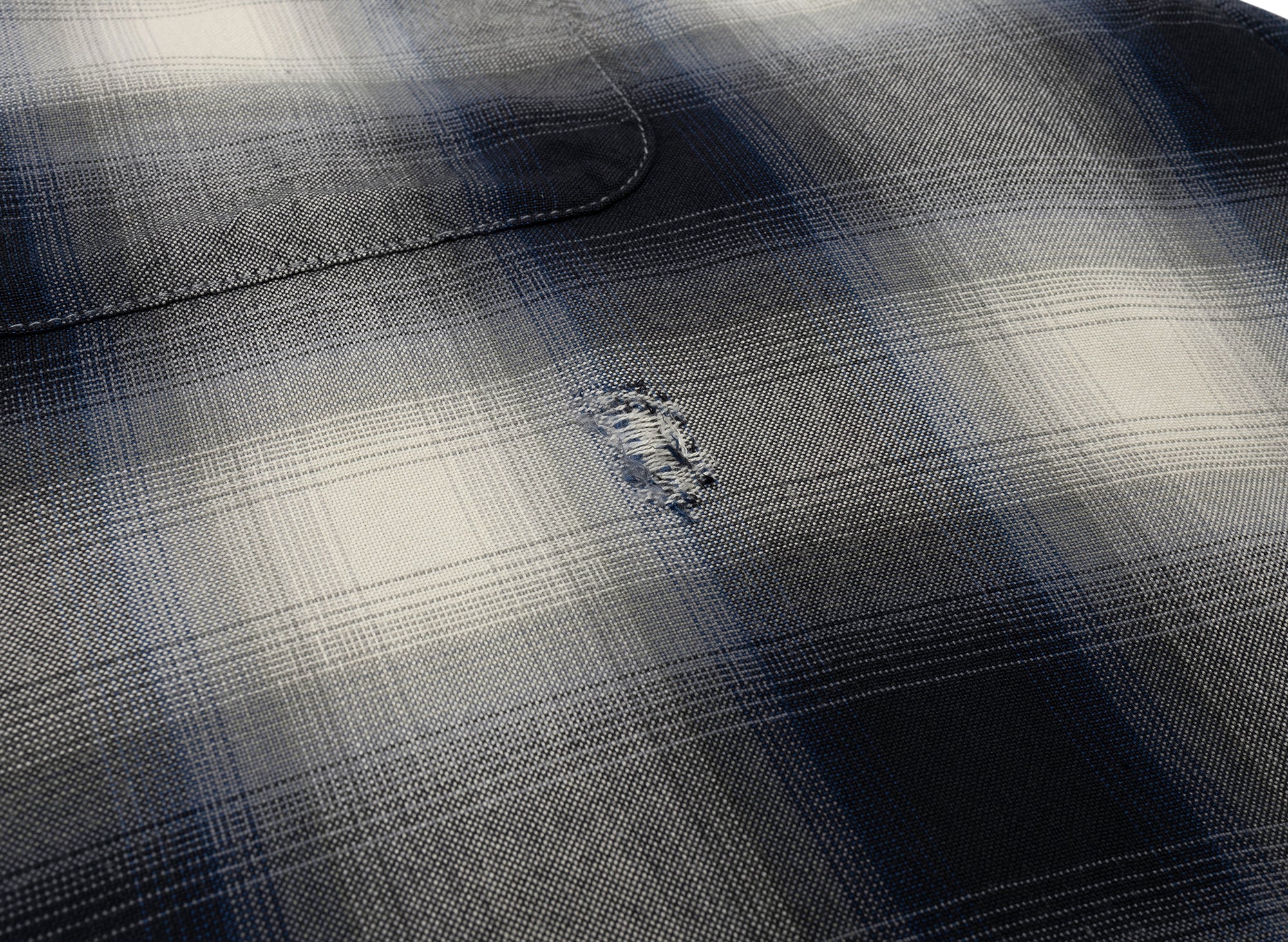 Saint Michael Check Shirt in Navy - Image 4