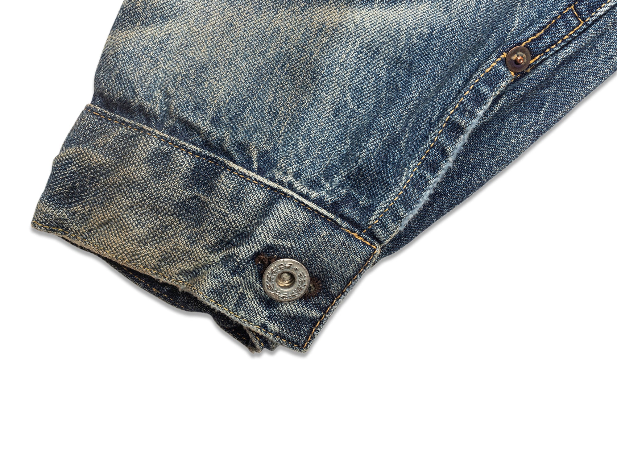 Saint Michael Damage Denim Jacket - Image 3