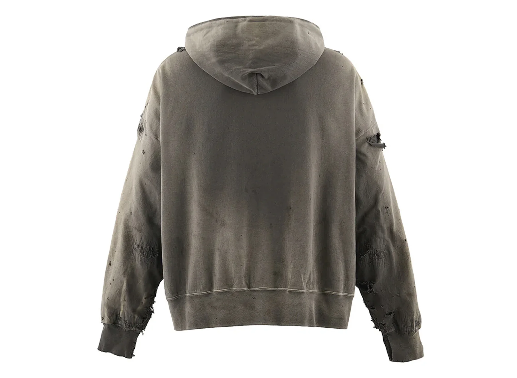 Saint Michael Double Face Zip Hoodie in Charcoal - Image 2
