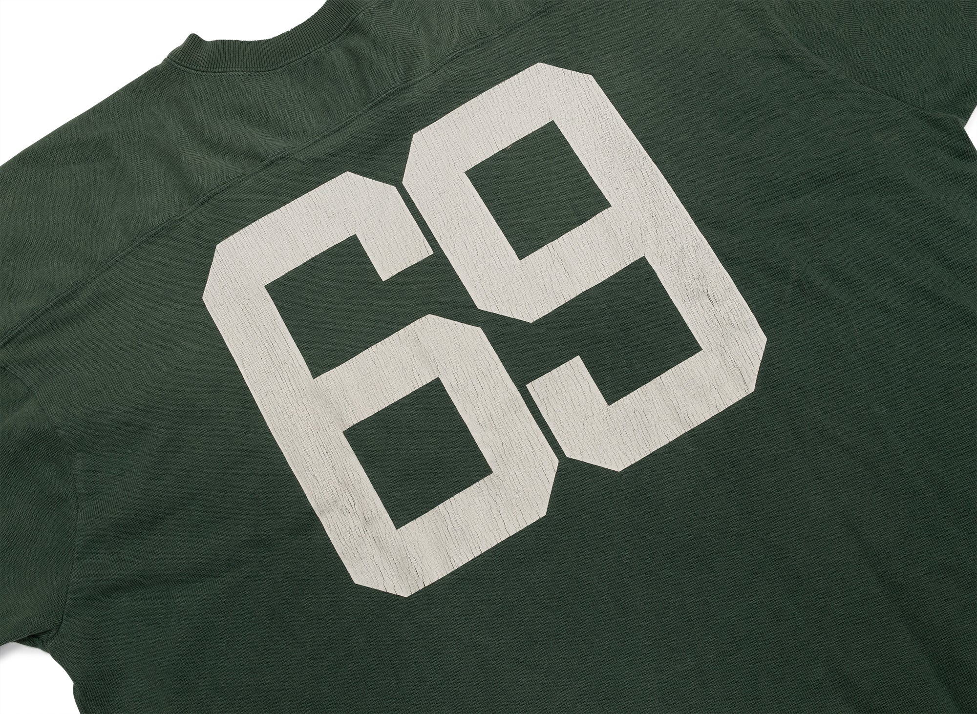 Saint Michael Football Sweat Wild God Tee in Green - Image 5