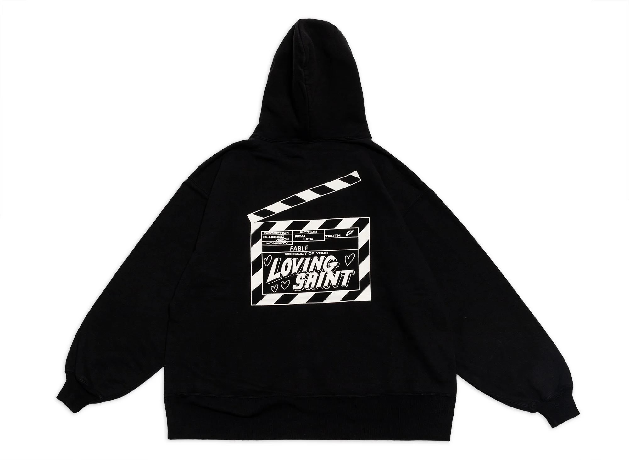Saint Michael 'I Love Saint' Hoodie in Black - Image 3