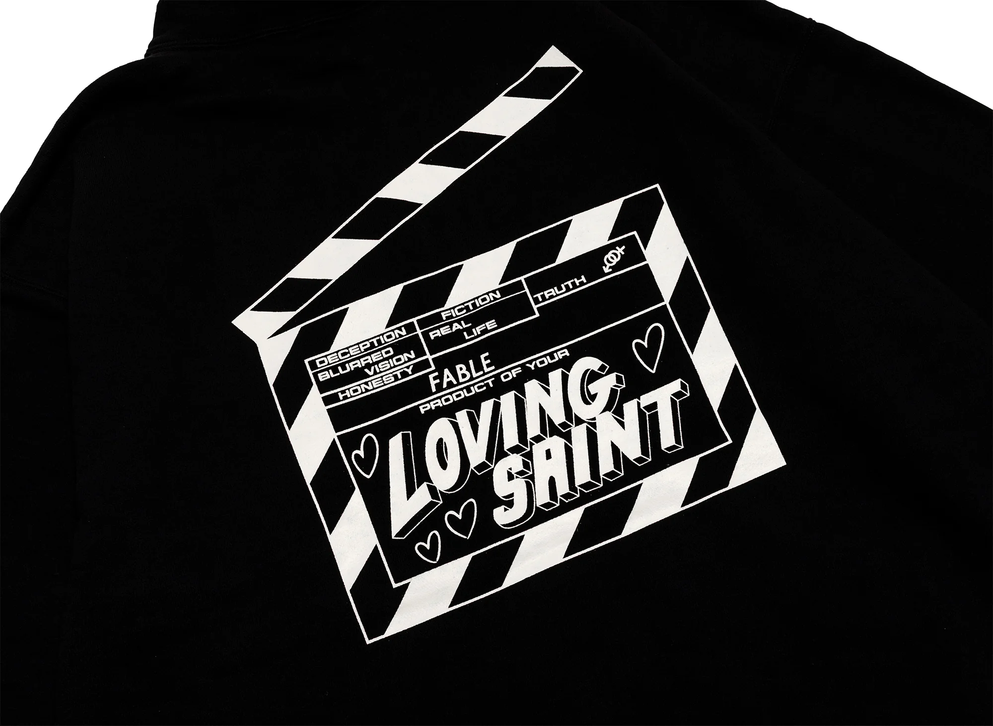 Saint Michael 'I Love Saint' Hoodie in Black - Image 4