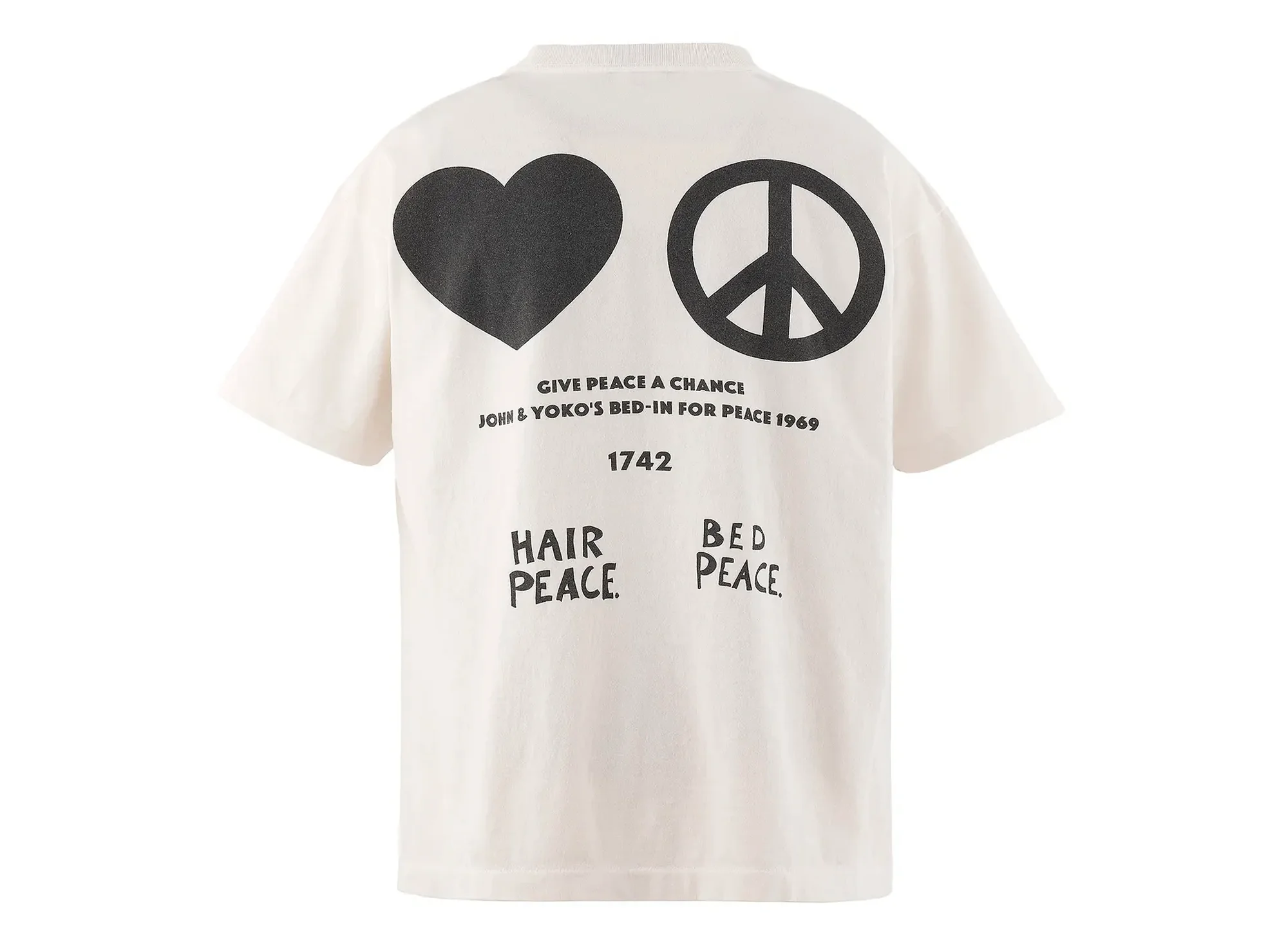 Saint Michael 'Imagine Peace' SS T-Shirt in White - Image 2