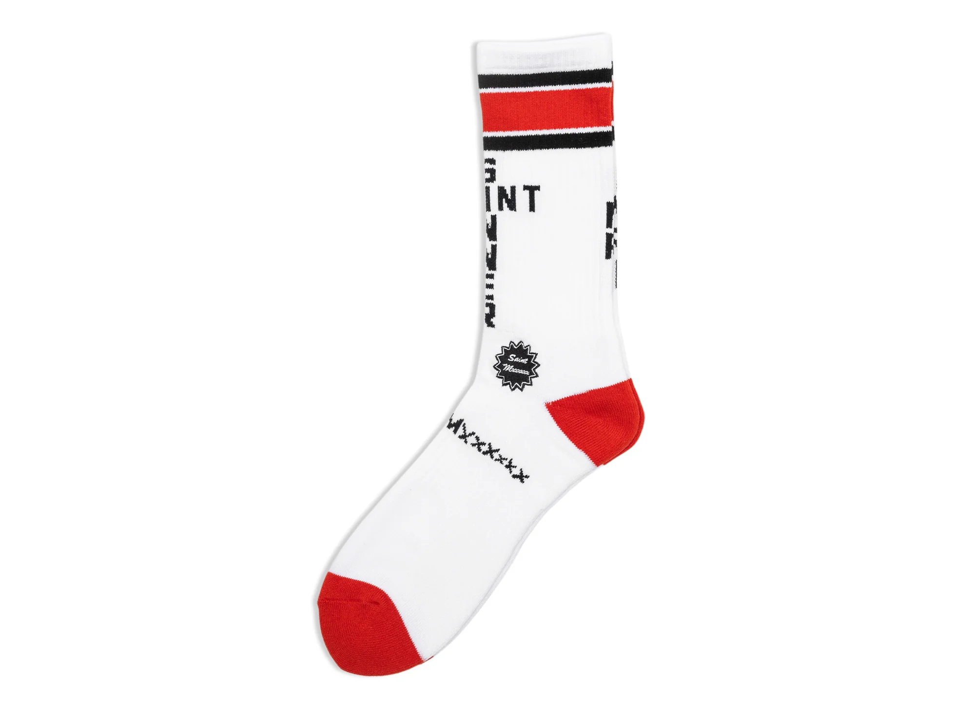 Saint Michael Saint Sinner Socks in Red - Image 2