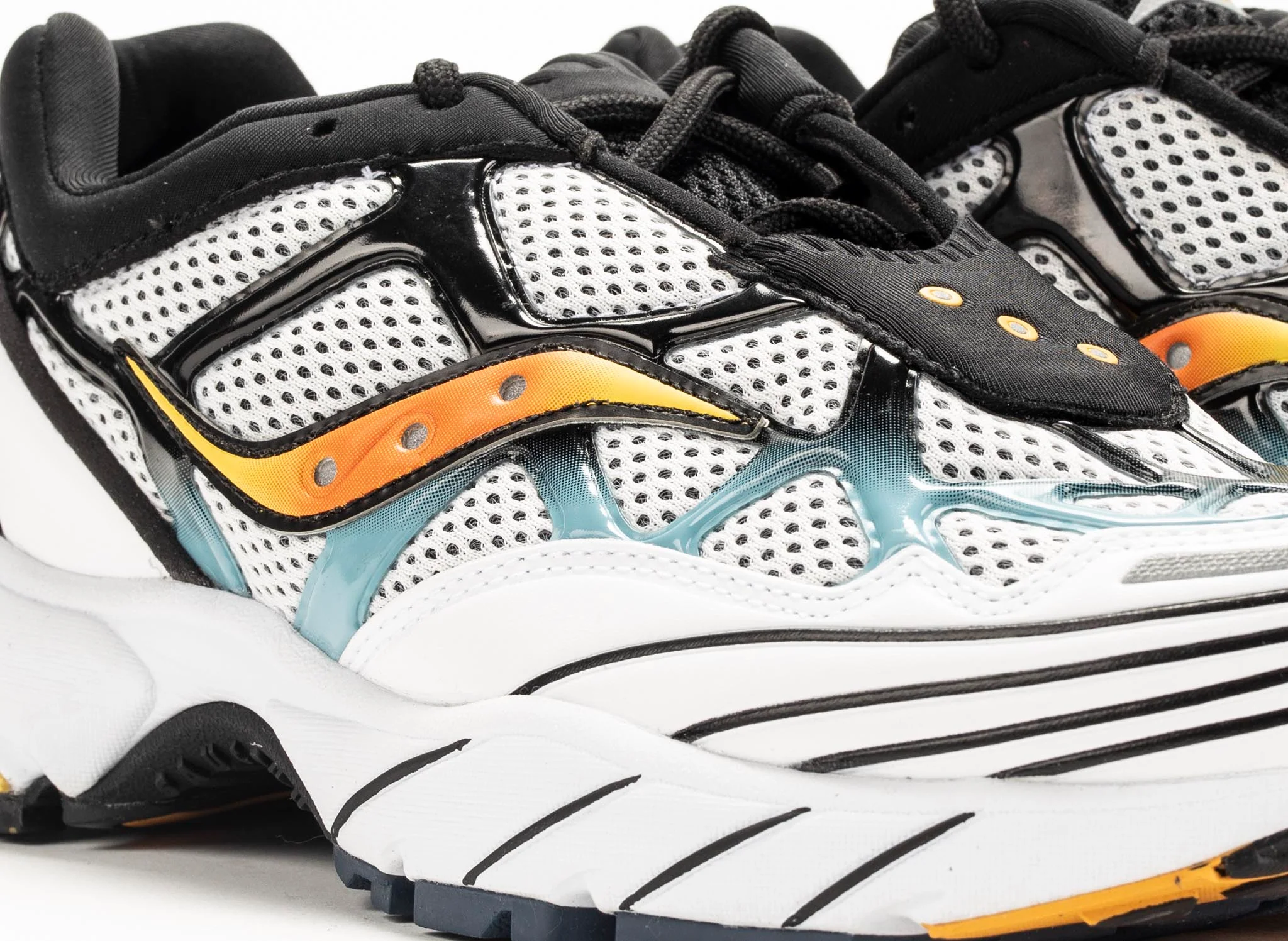 Saucony Grid Web 'Grey/Orange' - Image 2