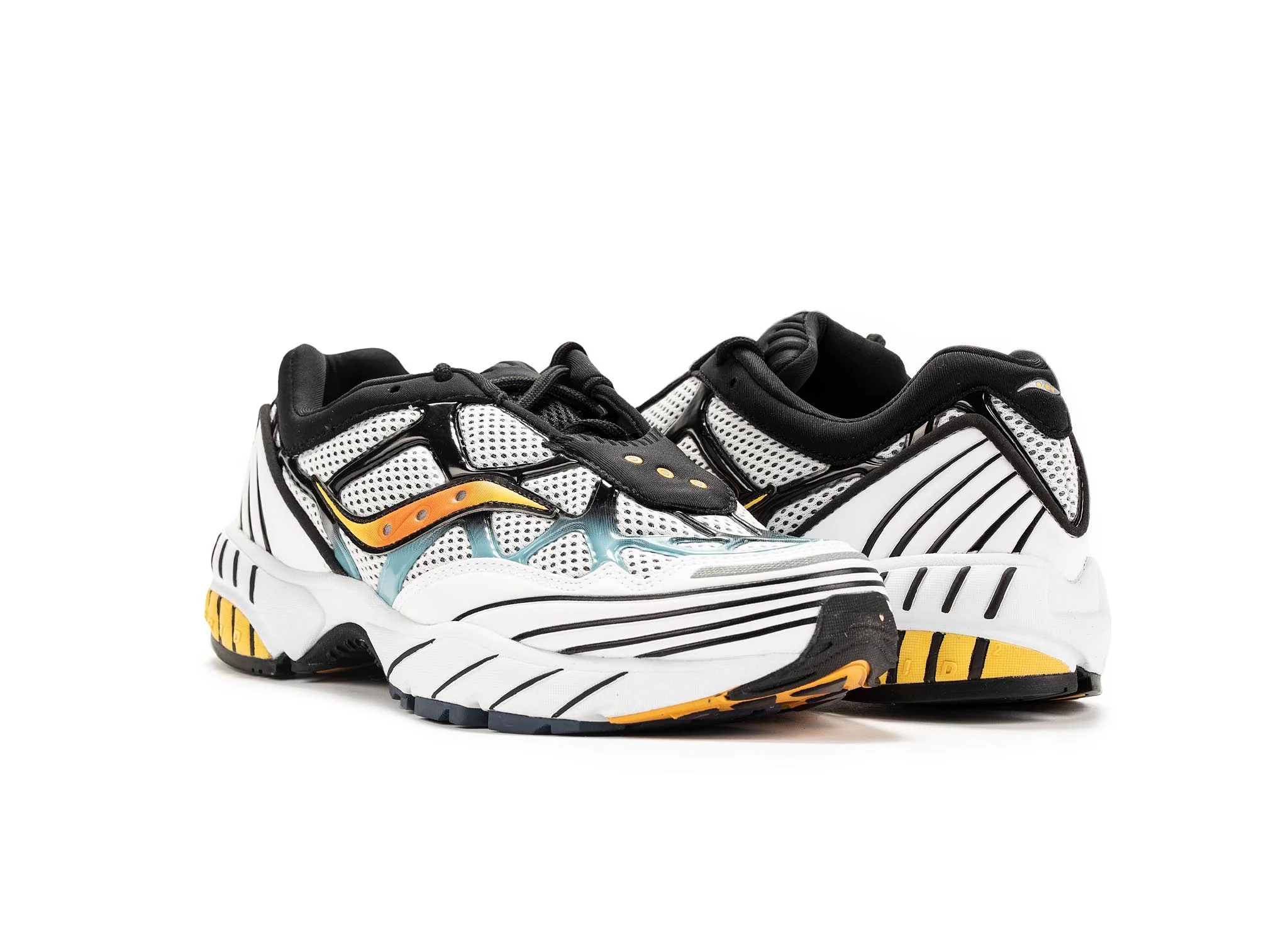 Saucony Grid Web 'Grey/Orange' - Image 3