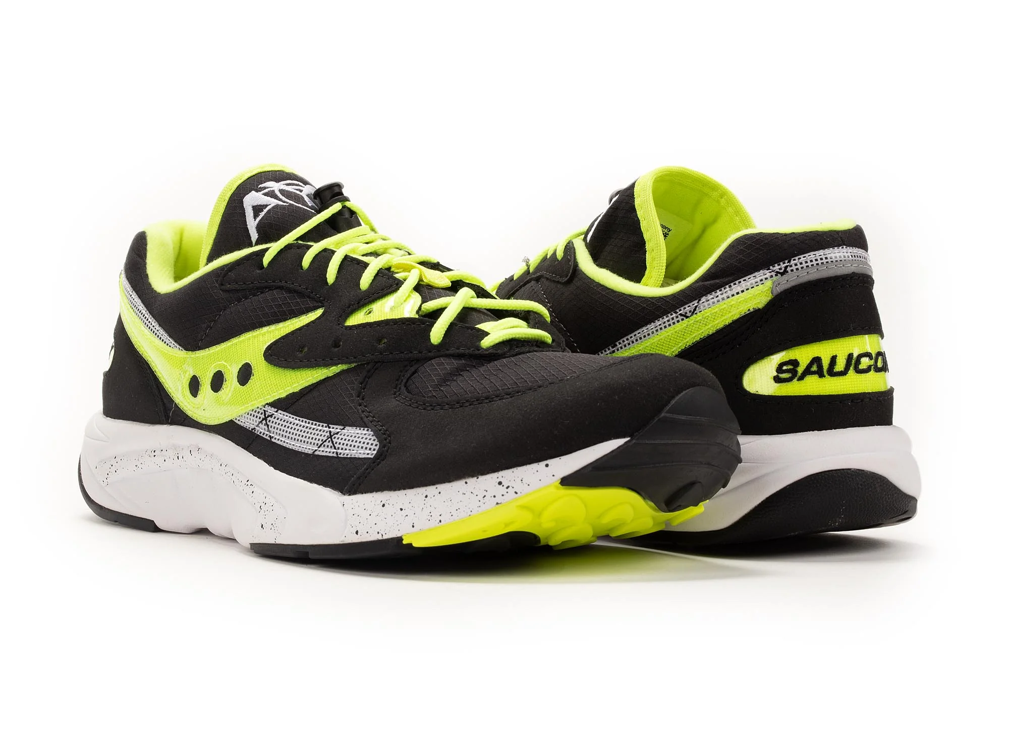 Saucony Originals Aya 'Black/Lime Green' - Image 3