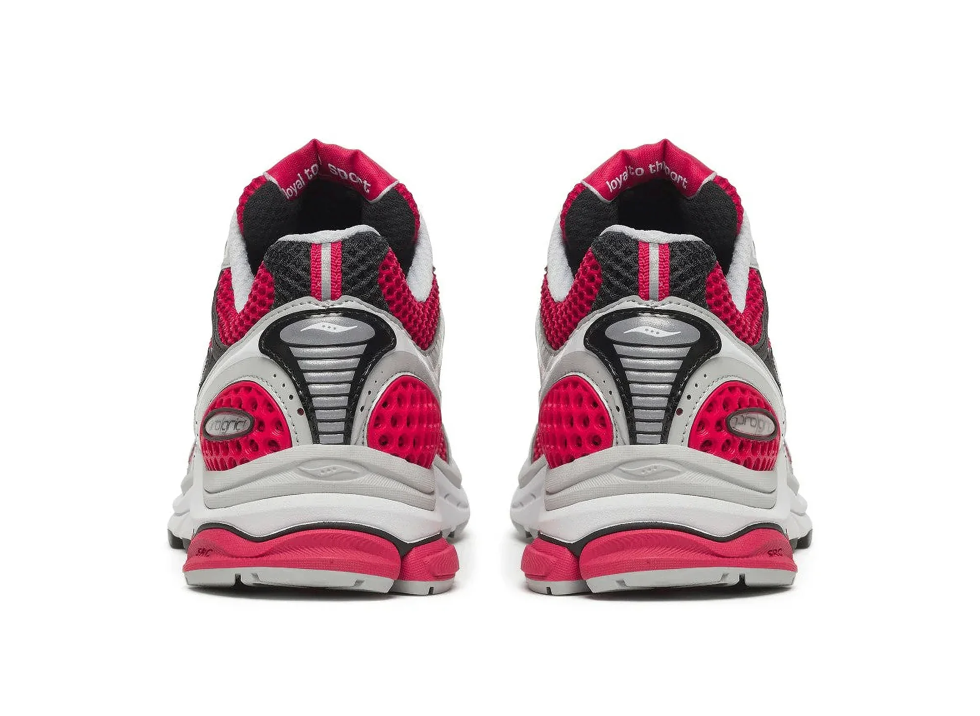 Saucony Progrid Triumph 4 in Red / Grey - Image 2
