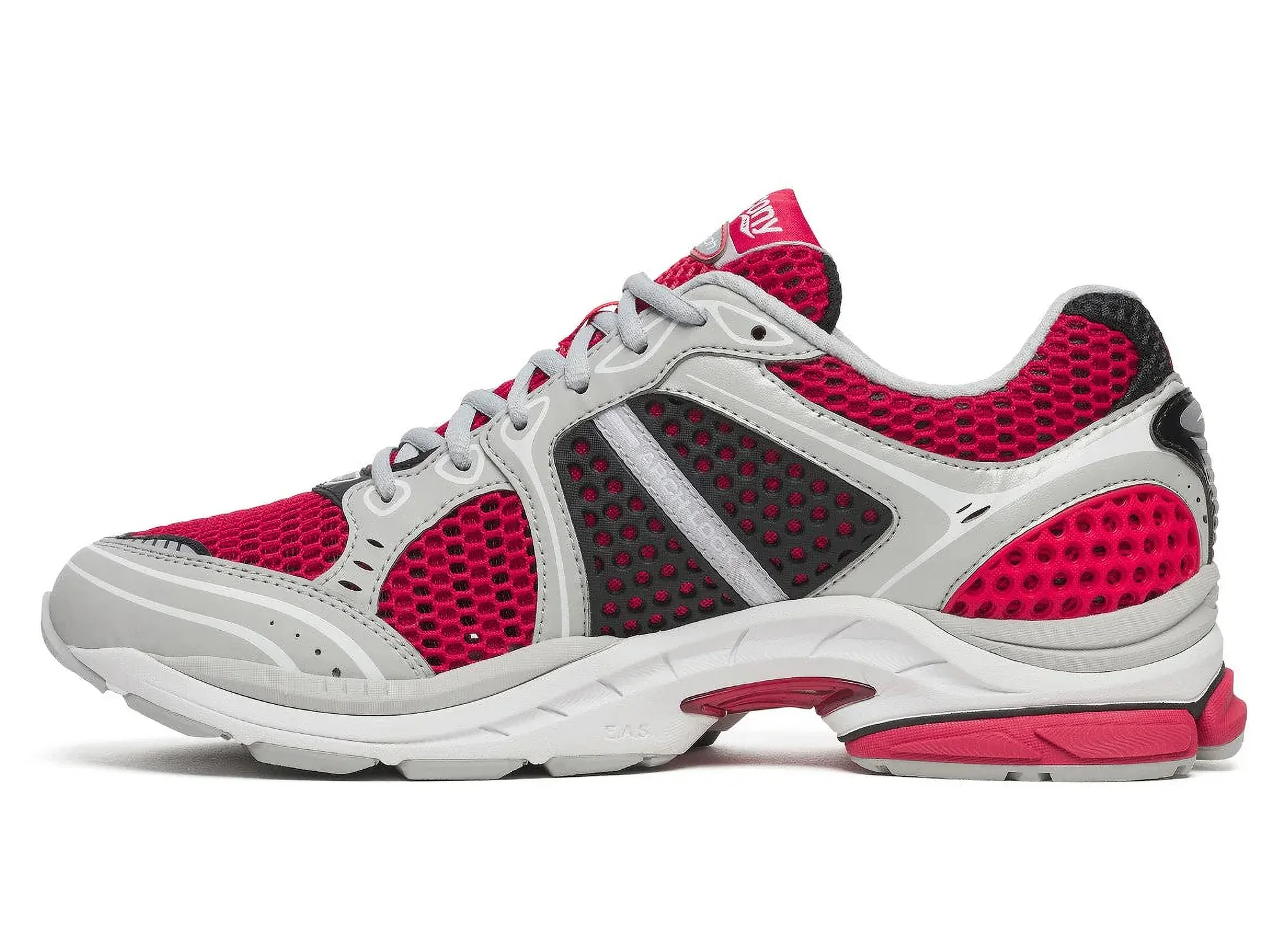 Saucony Progrid Triumph 4 in Red / Grey - Image 3