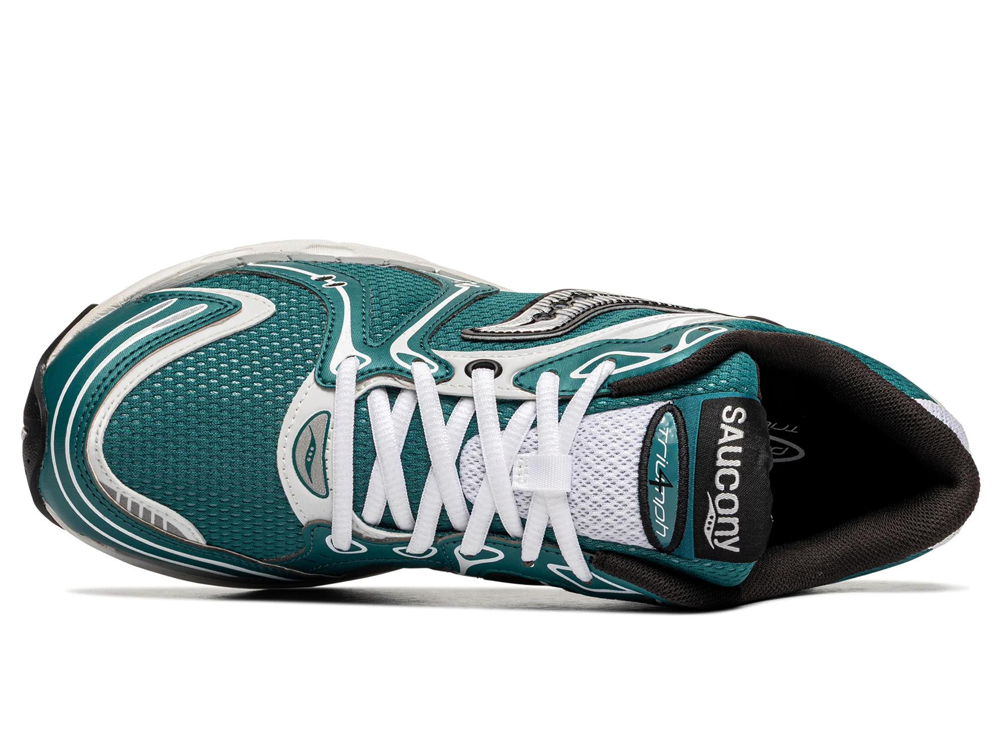 Saucony Progrid Triumph 4 in 'Teal / Silver' - Image 4