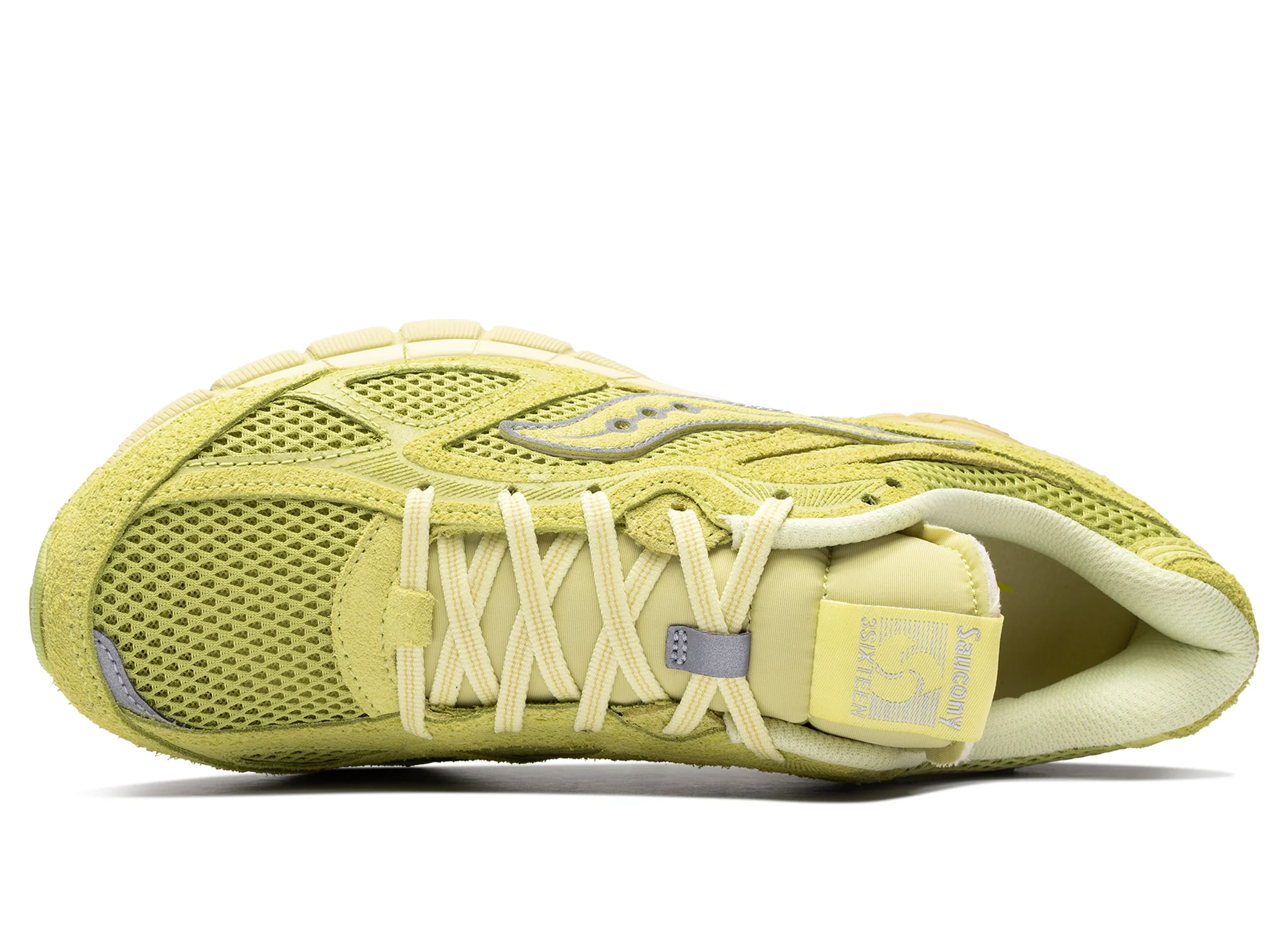 Saucony x 3sixteen Progrid Guide 7 in Lime - Image 4
