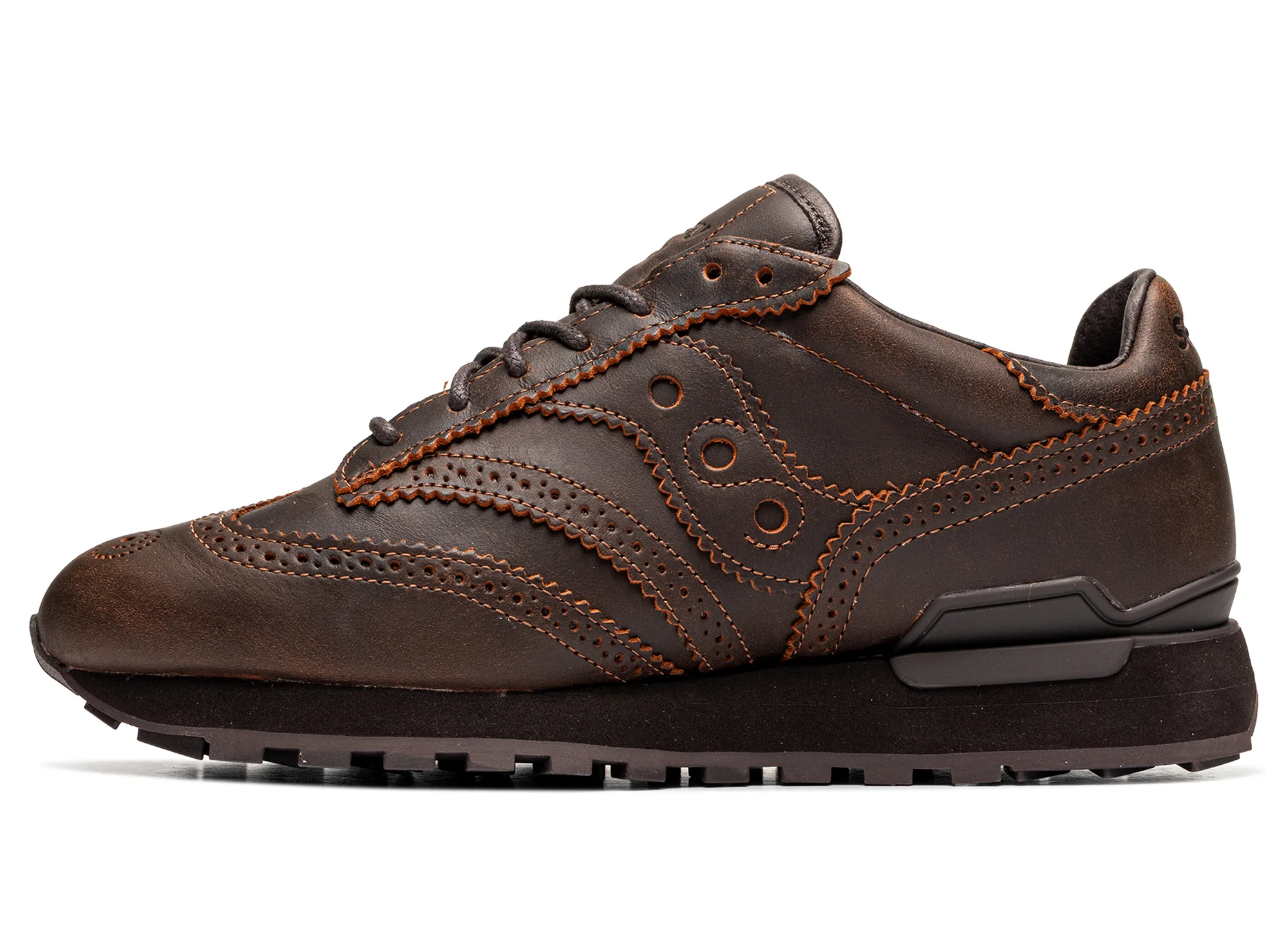 Saucony x Engineered Garments Shadow Original Wingtip Brown - Image 3