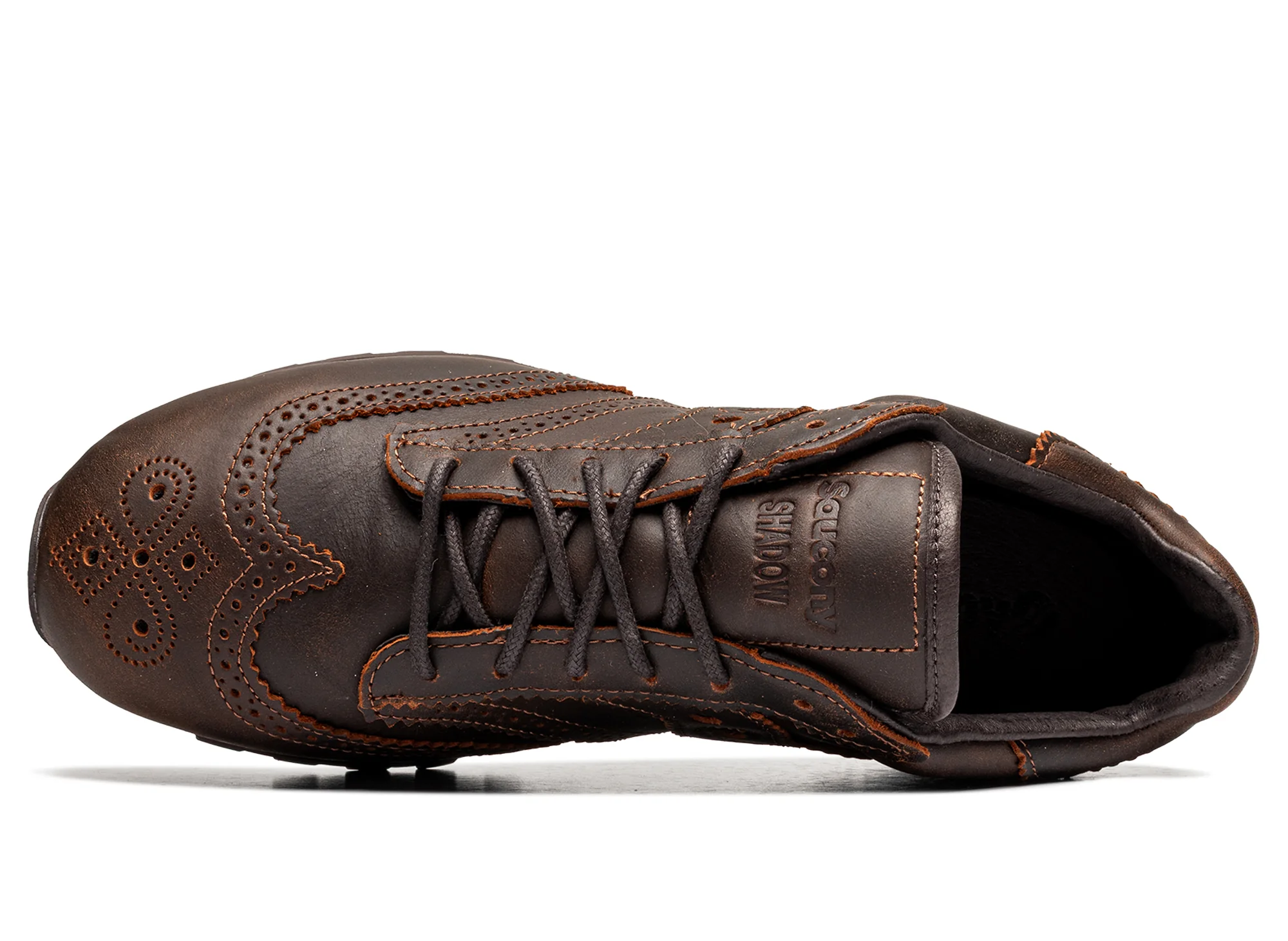 Saucony x Engineered Garments Shadow Original Wingtip Brown - Image 4