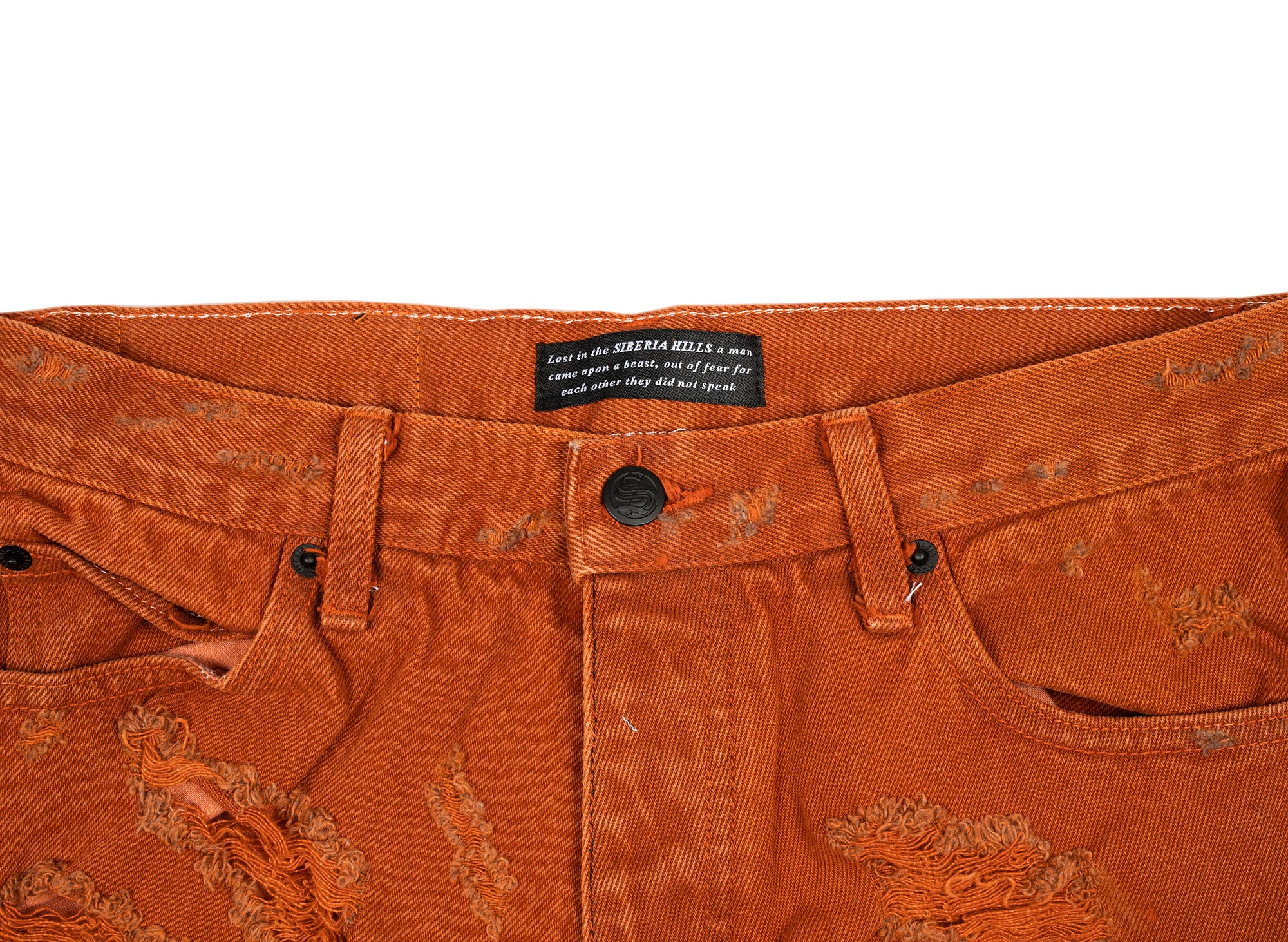 Siberia Hills Spiritual Jeans in Orange - Image 3