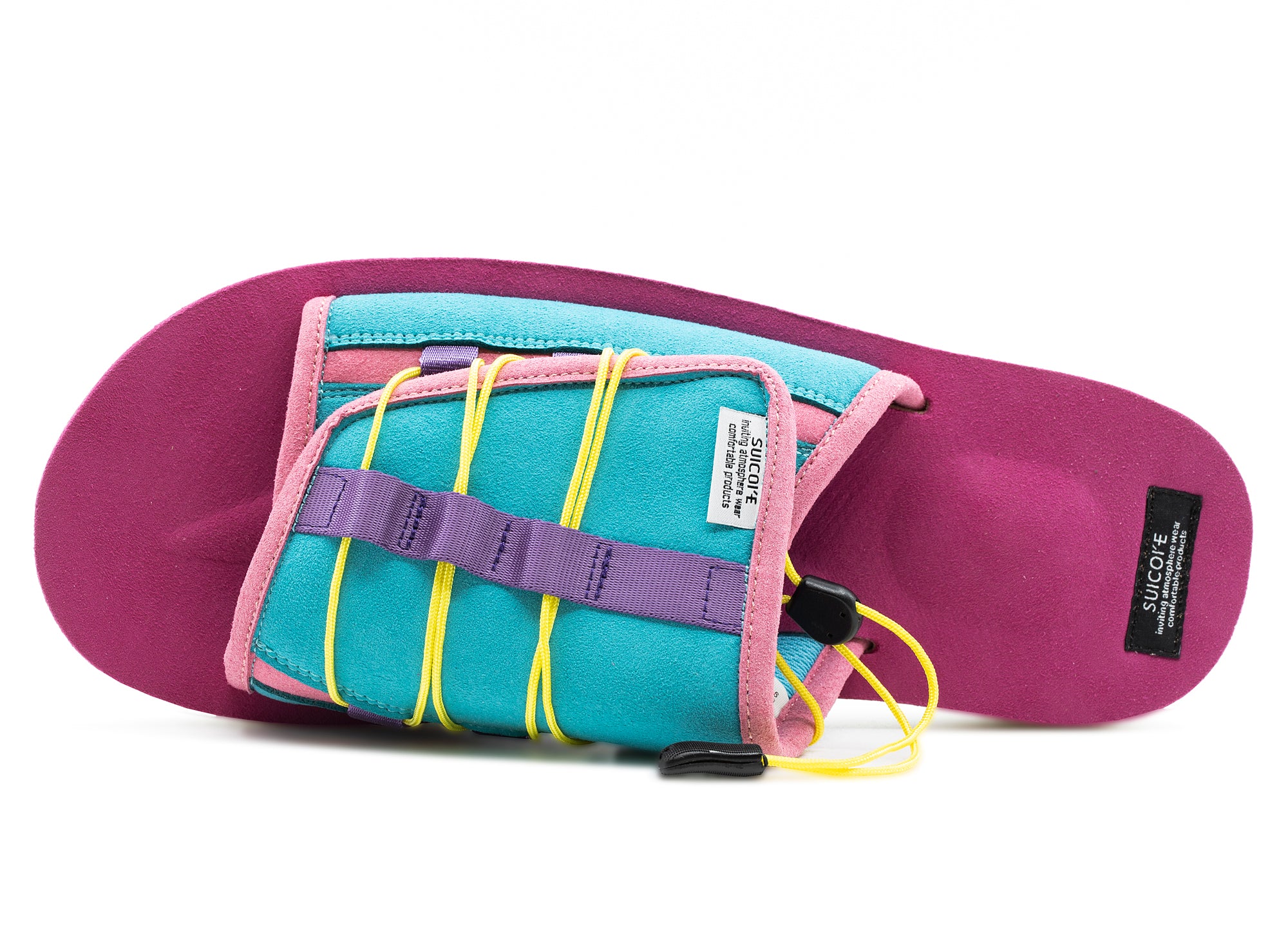 Suicoke Olas-Ecs Sandals 'Turquoise/Pink' - Image 2