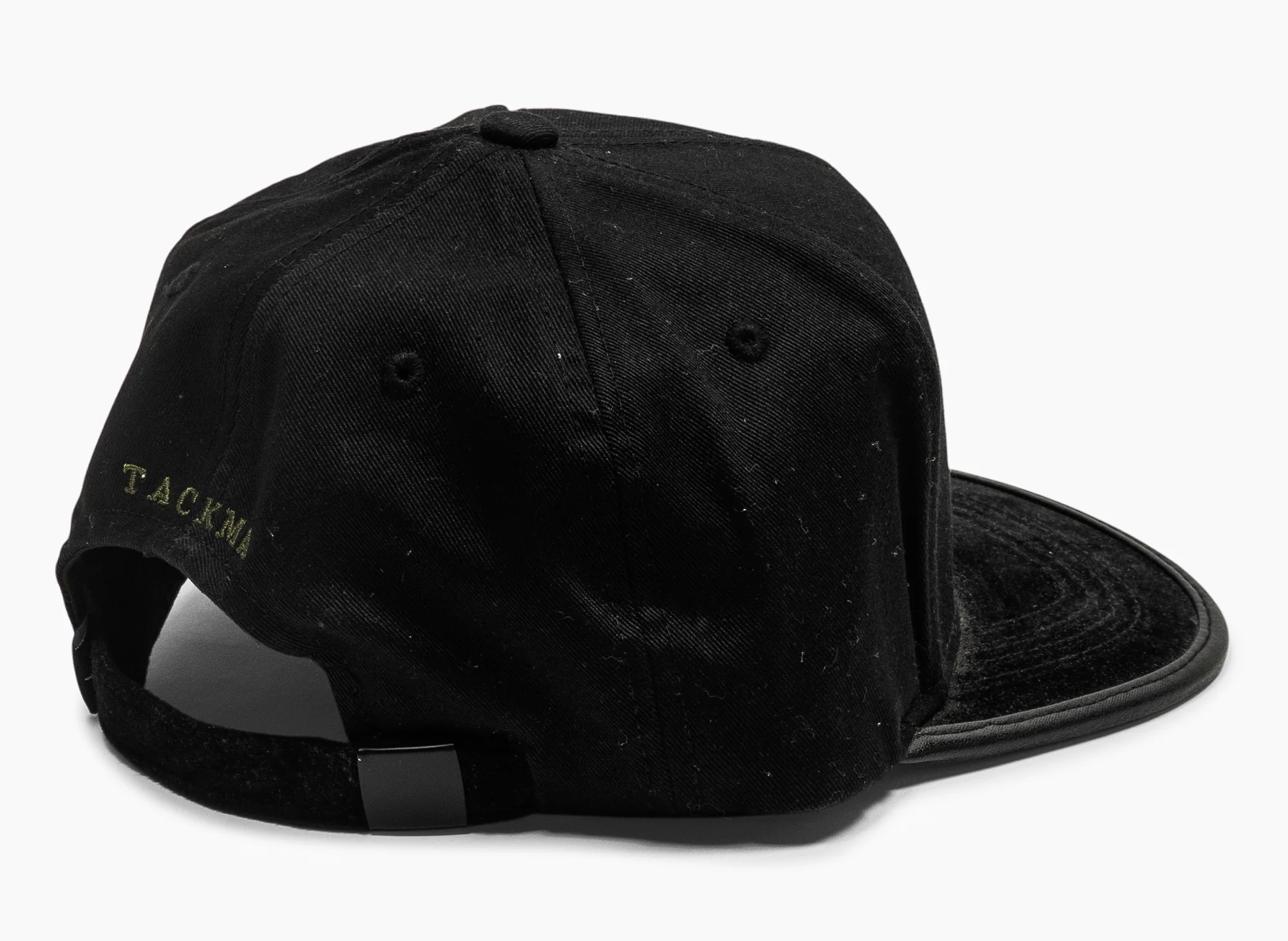 Tackma T Logo Strapback Hat in Black - Image 2