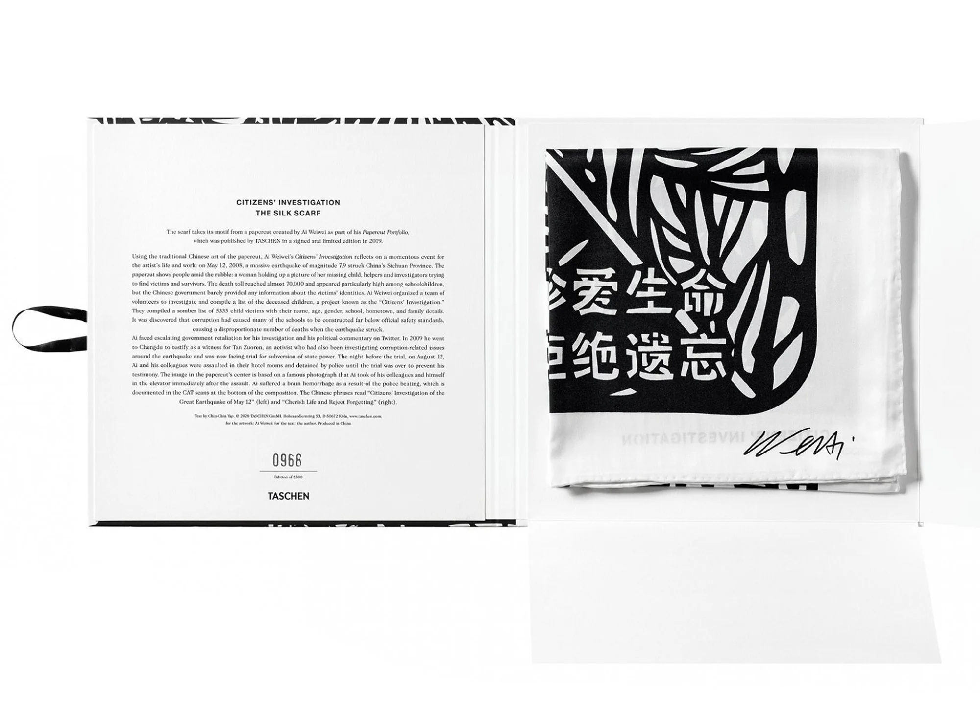Taschen Limited Edition ‘Citizens’ Investigation’ Scarf by Ai Weiwei - Image 3