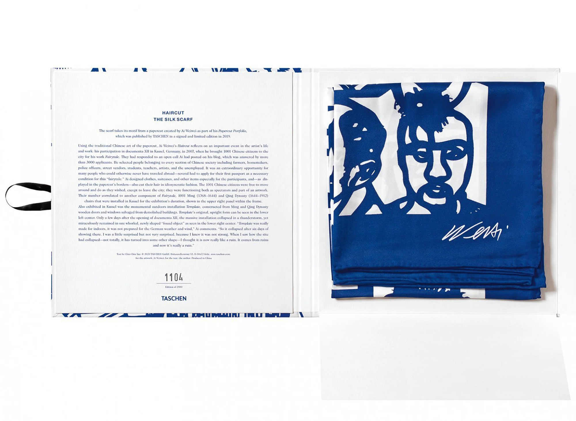 Taschen Limited Edition 'Haircut' Scarf by Ai Weiwei - Image 3
