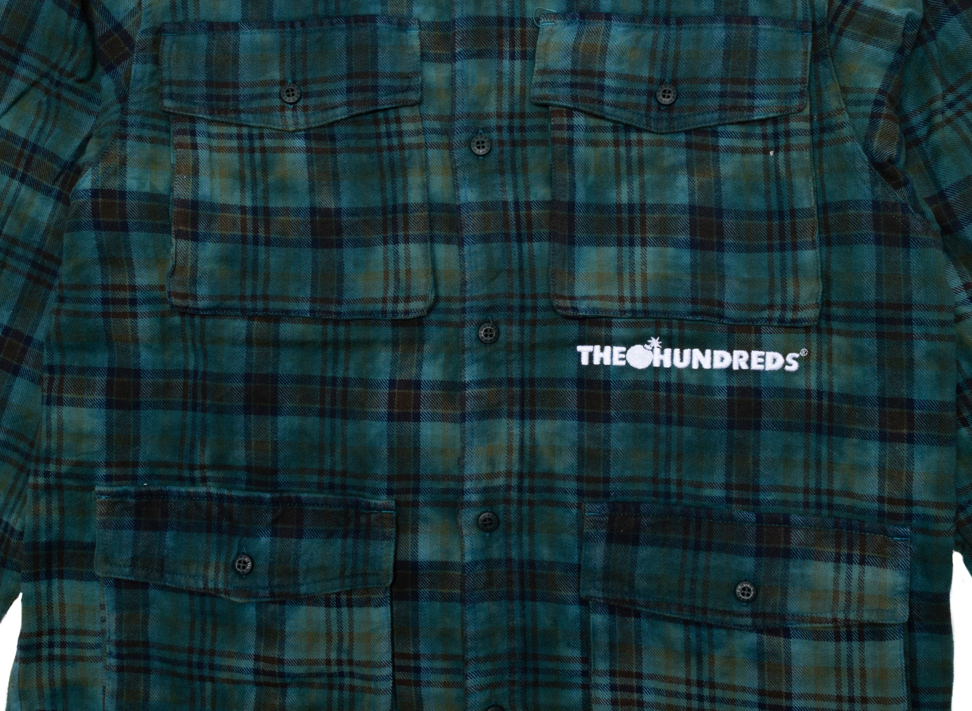 The Hundreds Bagger Button-Up in Forest Green - Image 2