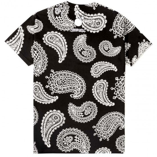 The Hundreds x Joshua Vides Paisley T-Shirt in Black - Image 2